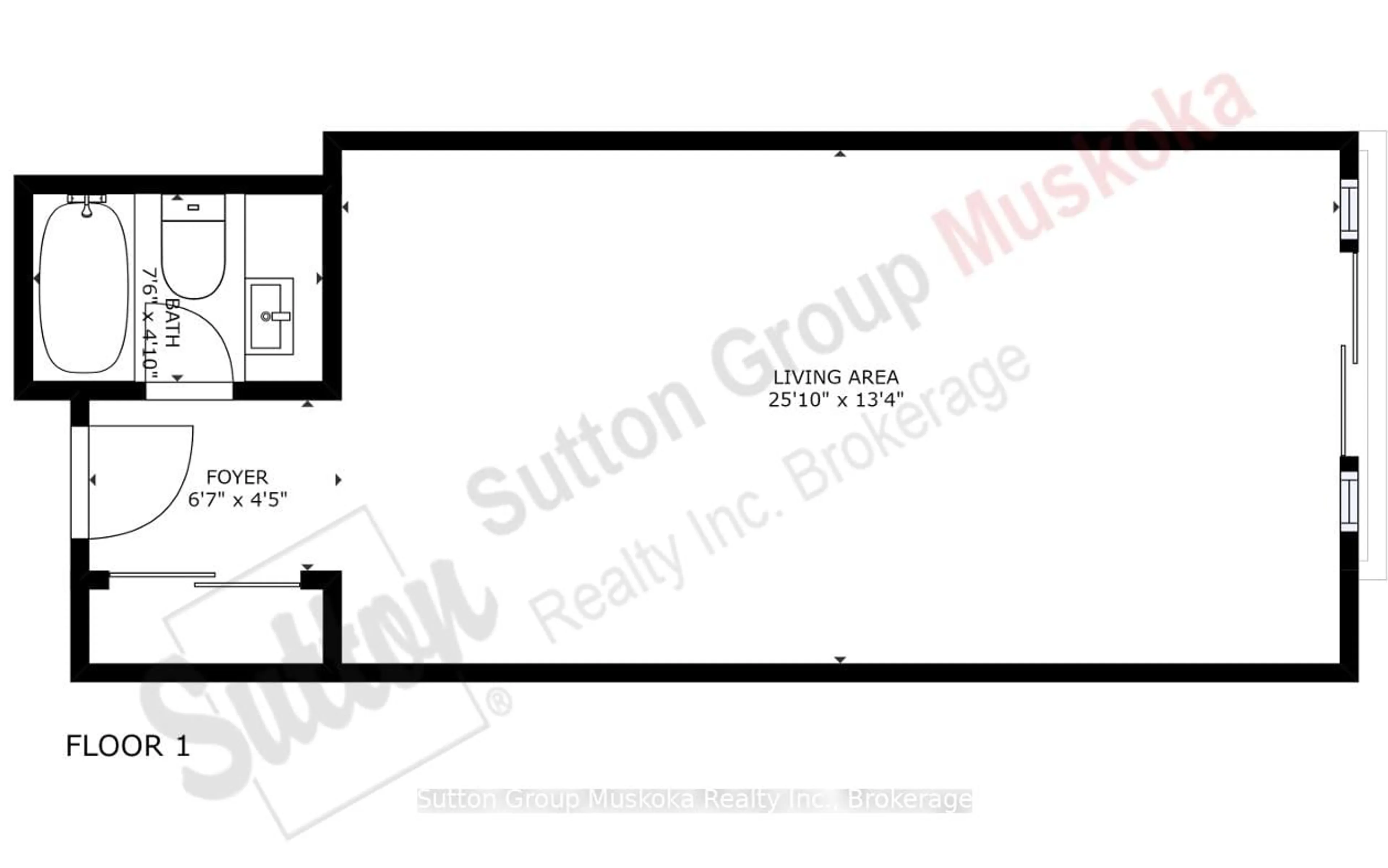 Floor plan for 402 Bayshore - Deerhurst Dr #402, Huntsville Ontario P1H 2E8