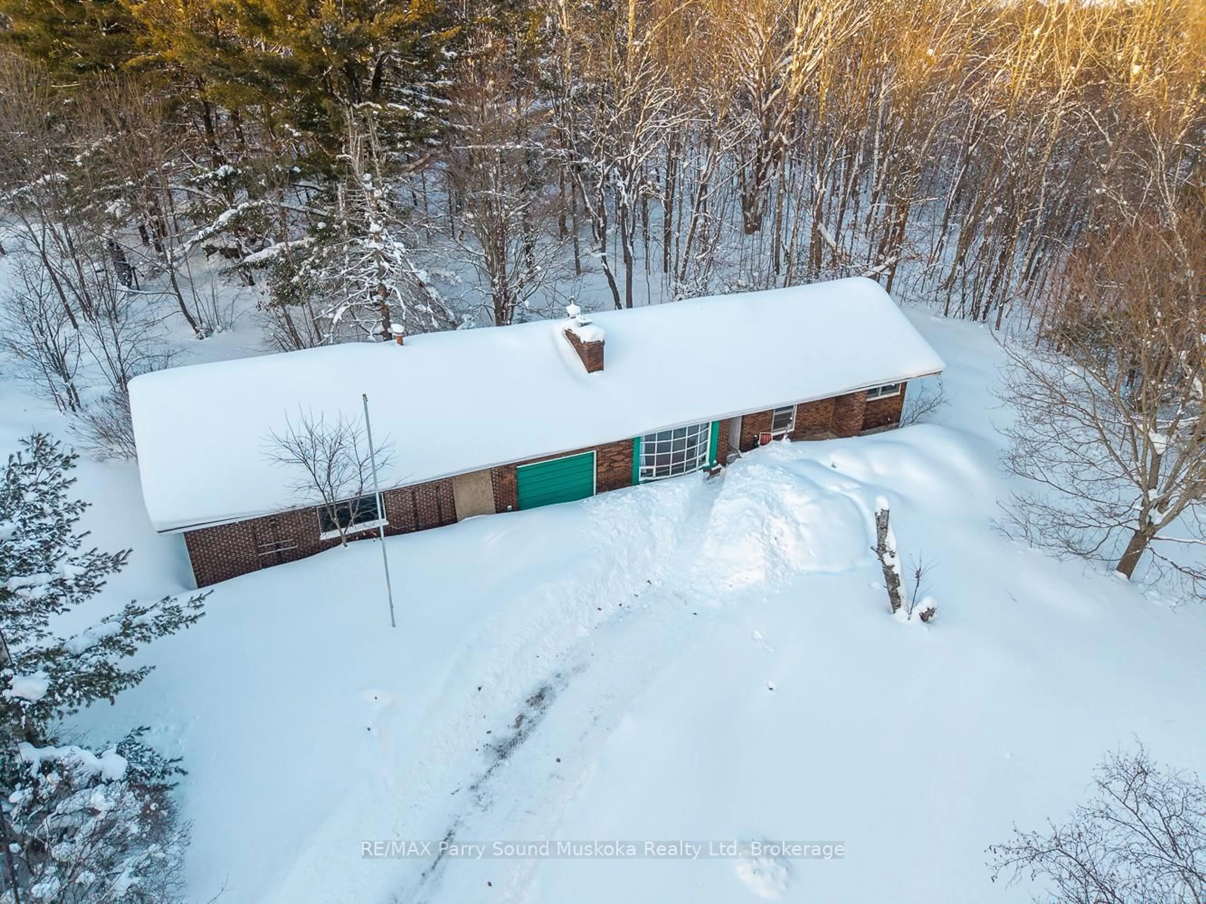A pic from outside/outdoor area/front of a property/back of a property/a pic from drone, unknown for 1 Old Carling Rd, Carling Ontario P0G 1G0