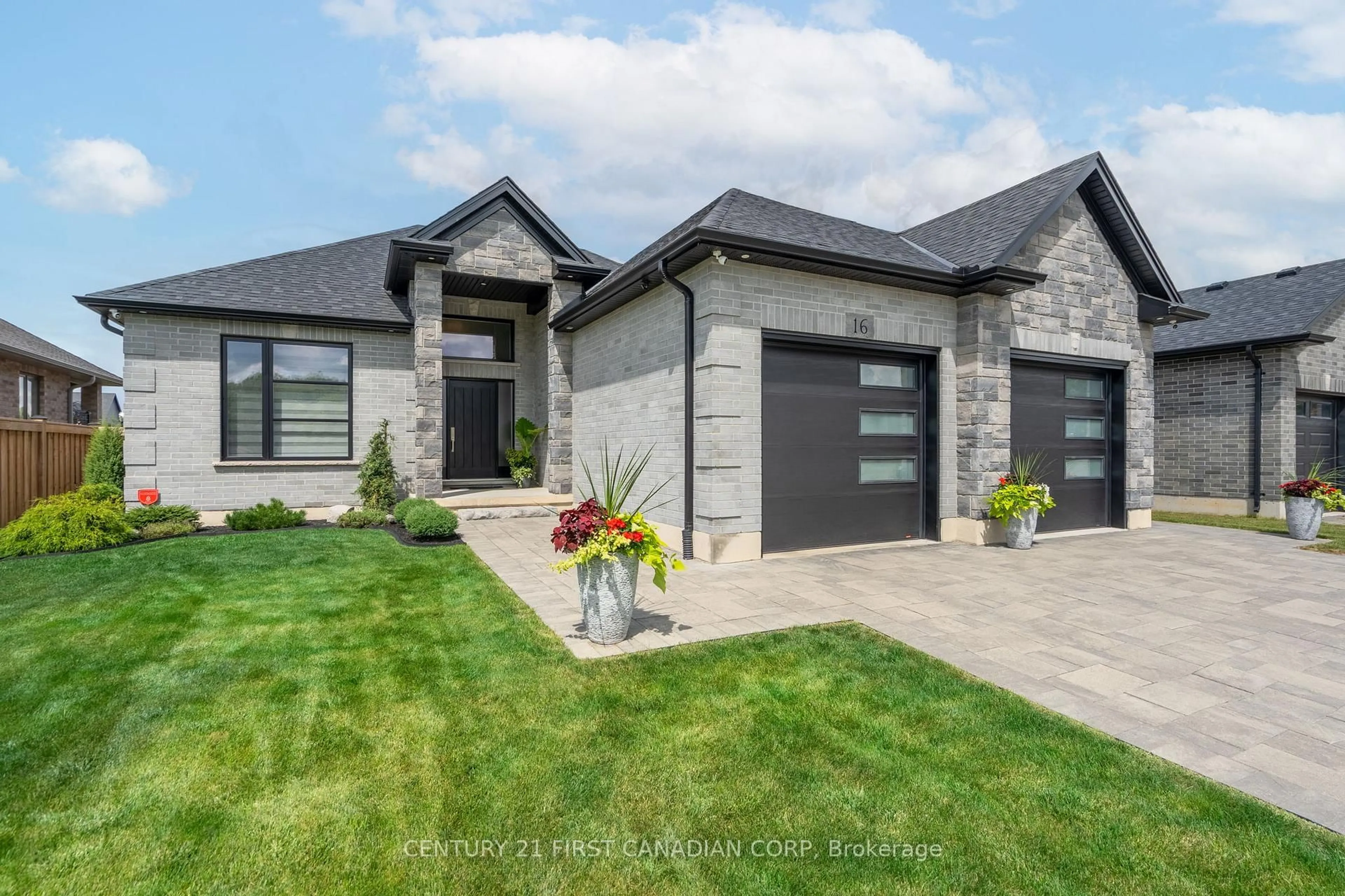 Home with brick exterior material, street for 16 Foxborough Pl, Thames Centre Ontario N0M 2P0