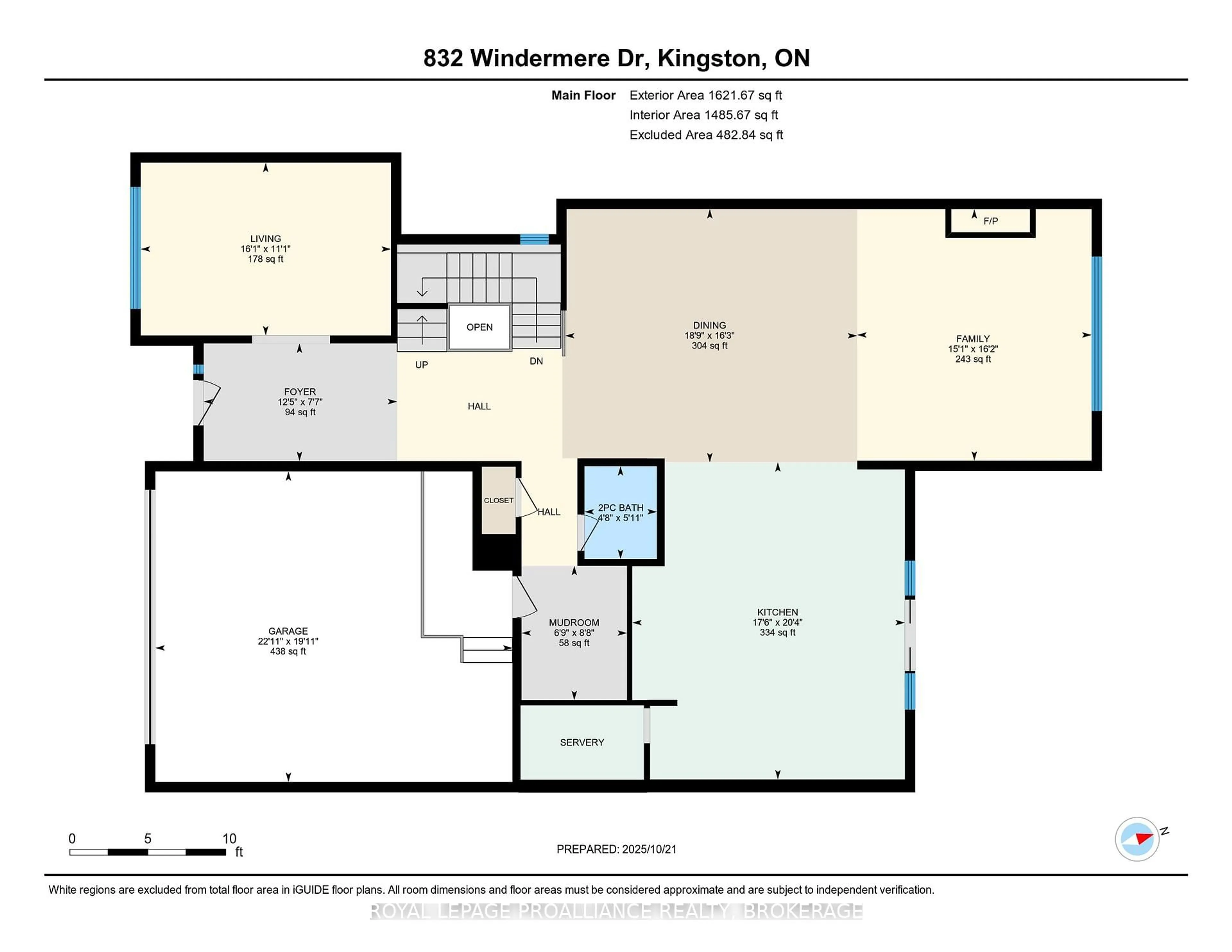 Floor plan for 832 Windermere Dr, Kingston Ontario K7P 0N5