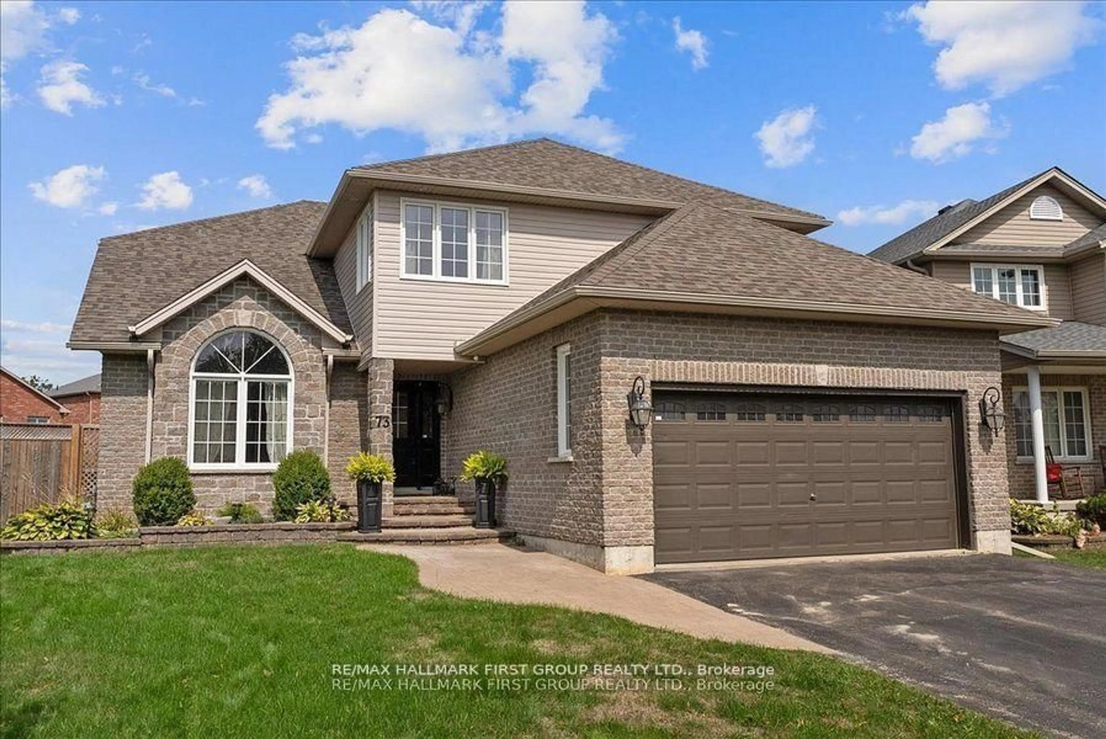 Home with brick exterior material, street for 73 Springdale Dr, Kawartha Lakes Ontario K9V 0J4