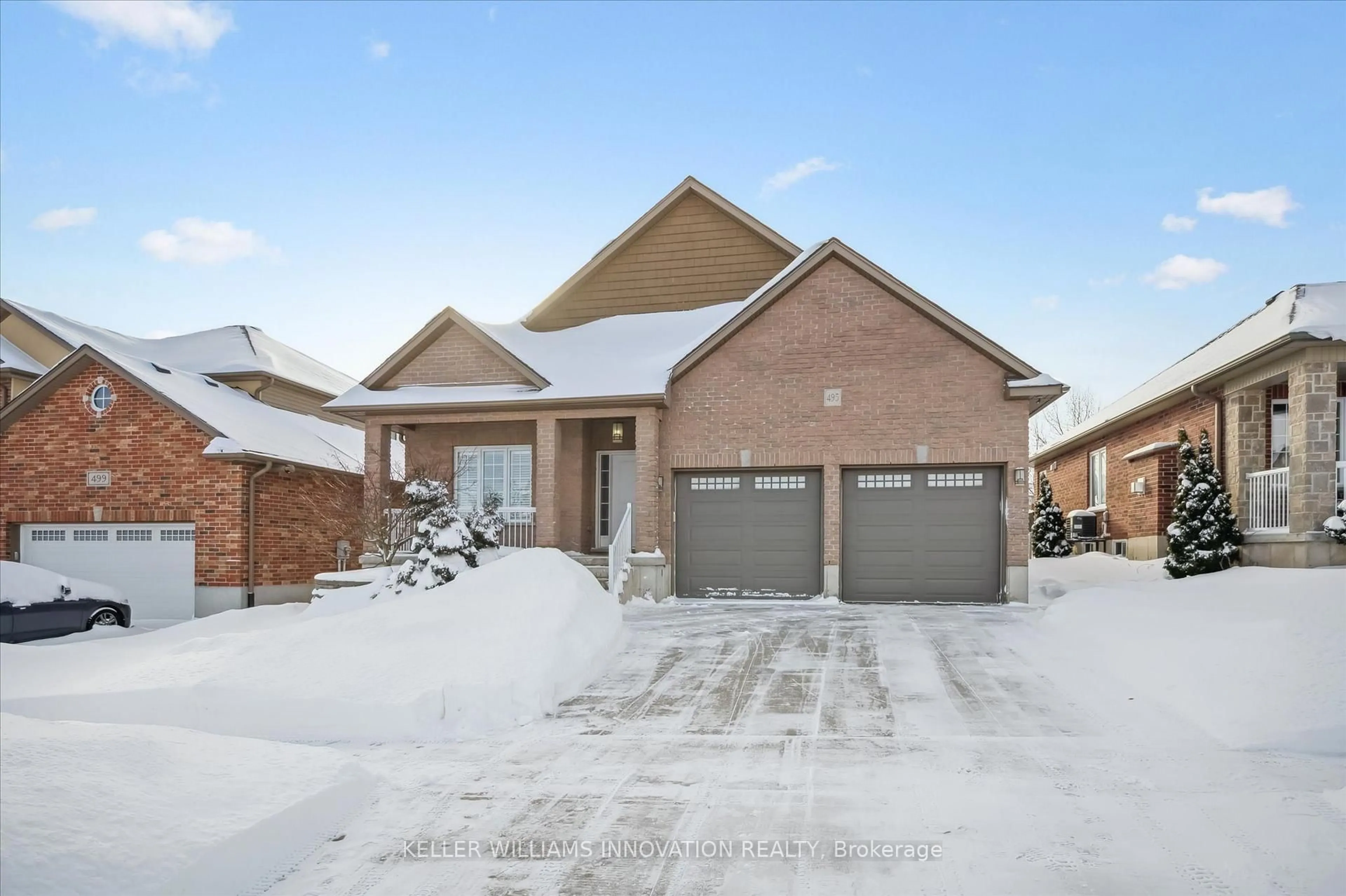 Home with brick exterior material, street for 495 Alan Cres, Woodstock Ontario N4S 0A1