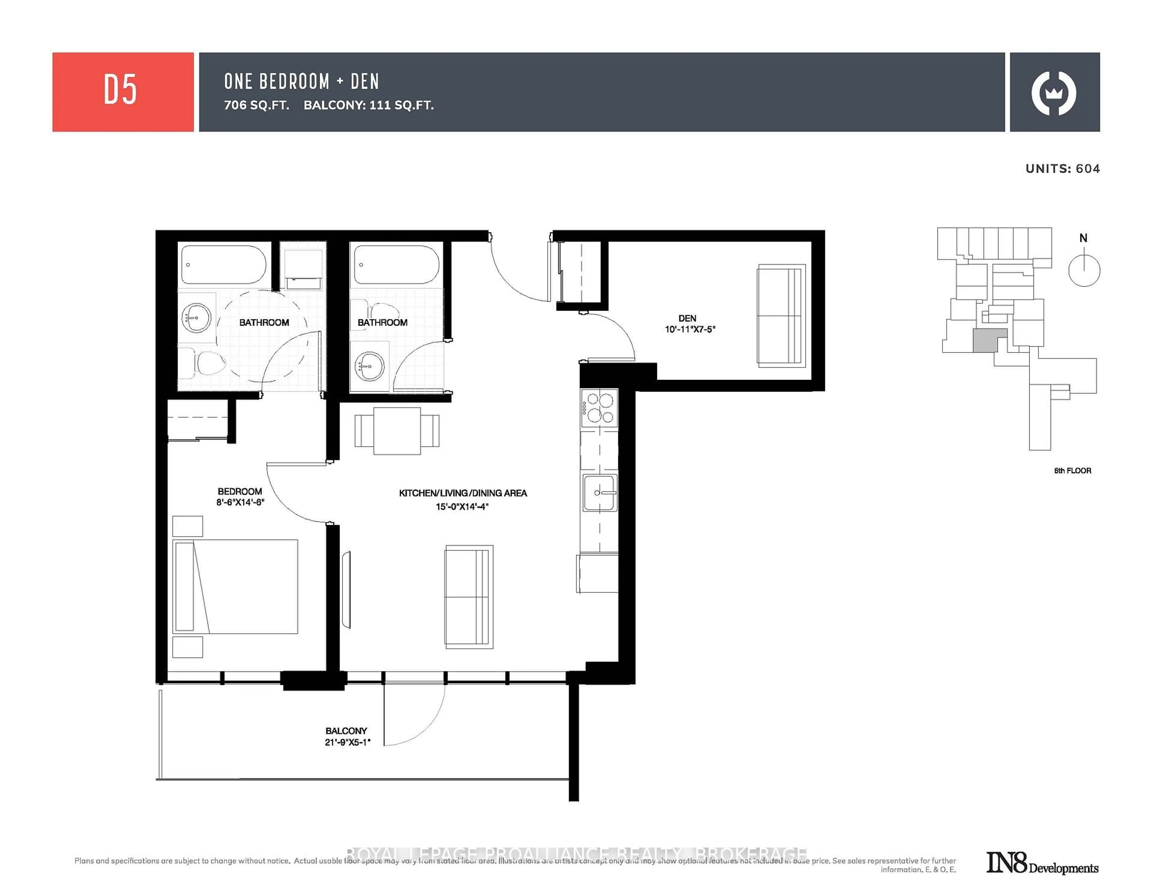 Floor plan for 223 Princess St #604, Kingston Ontario K7L 1B3