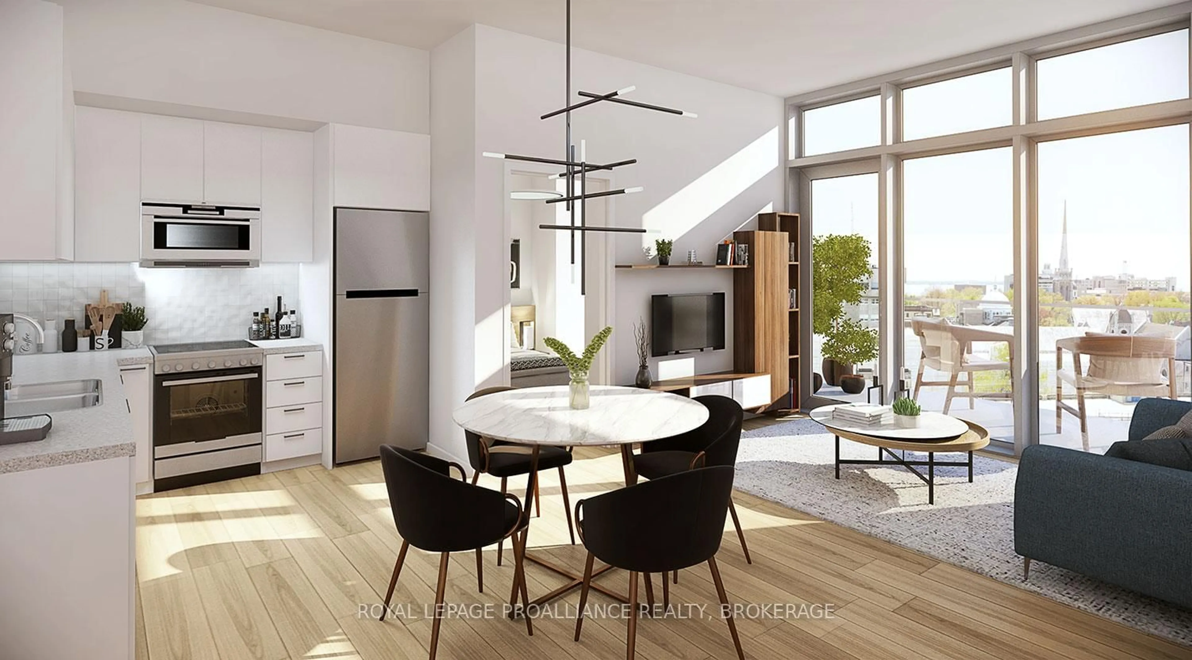 Open concept kitchen, unknown for 223 Princess St #604, Kingston Ontario K7L 1B3