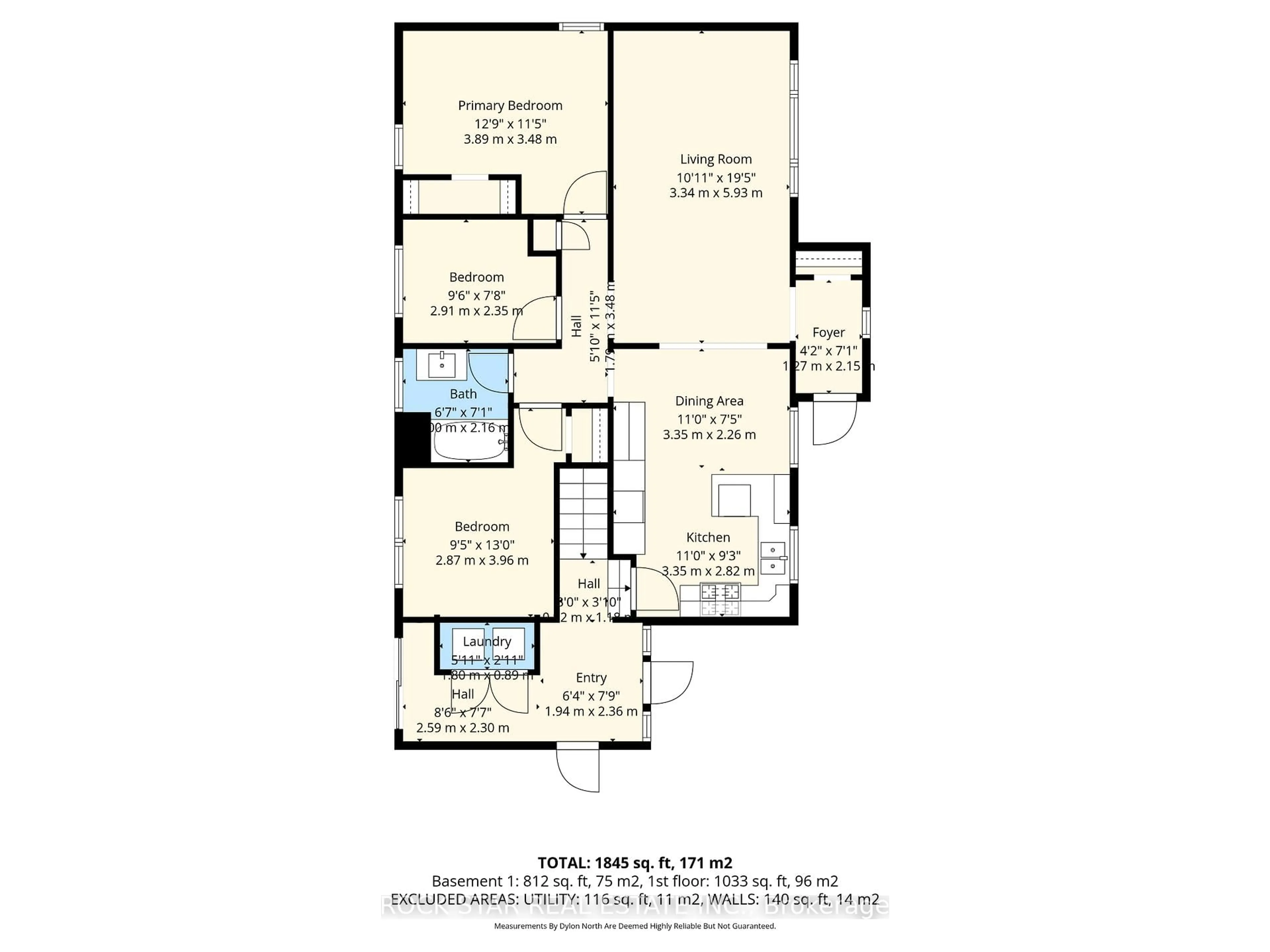 Floor plan for 11 Nickerson Ave, St. Catharines Ontario L2N 3L9