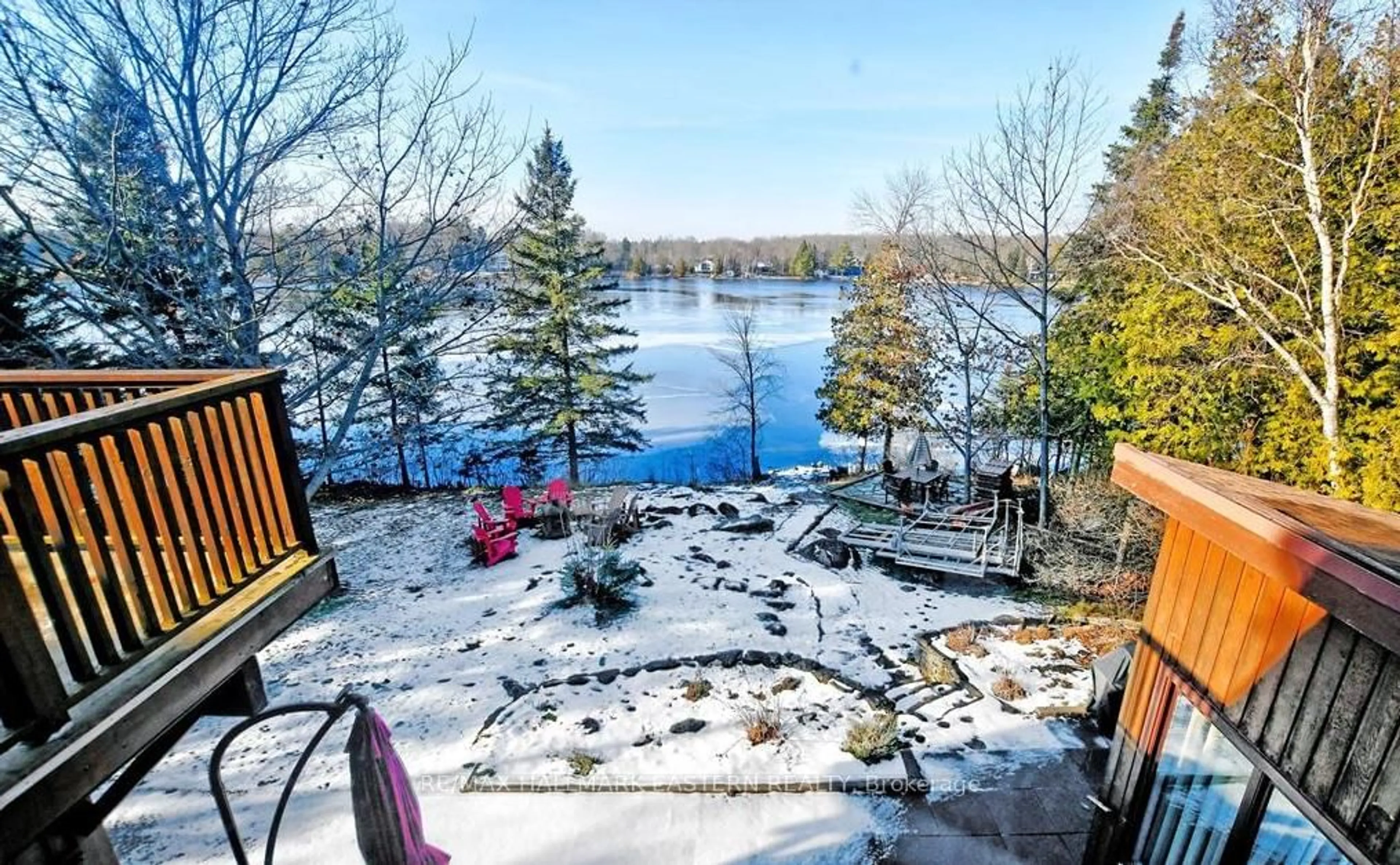 Patio, water/lake/river/ocean view for 326 Indian Point Rd, Kawartha Lakes Ontario K0M 1K0