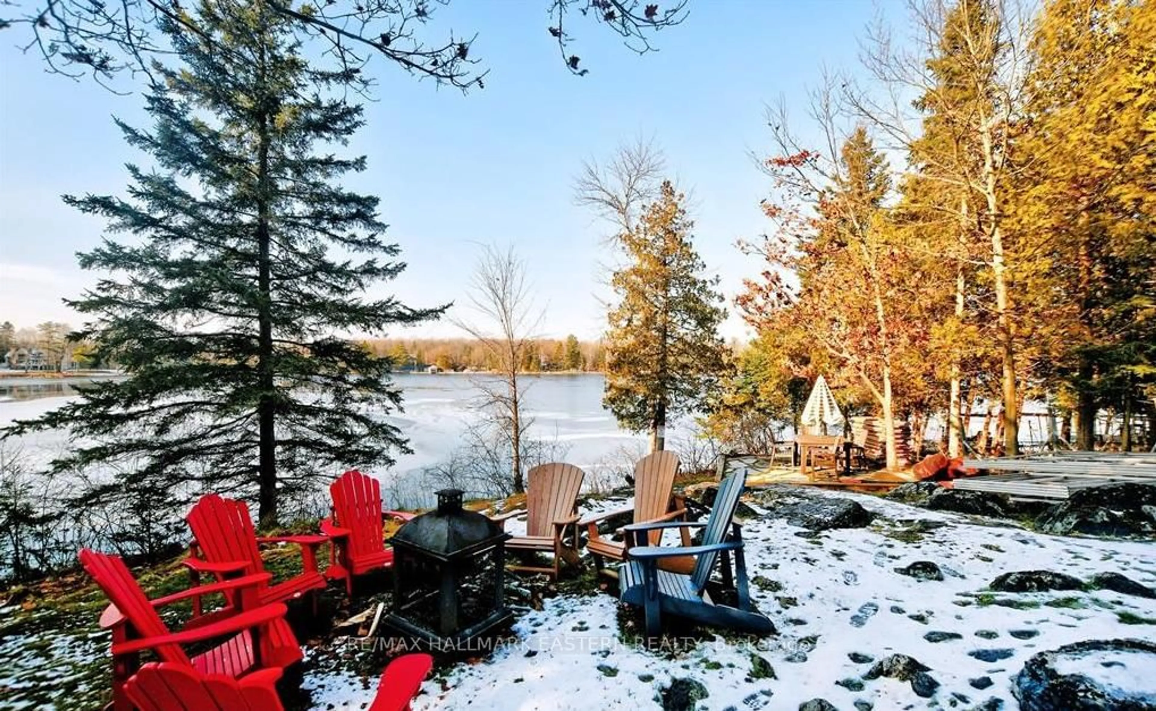 Patio, water/lake/river/ocean view for 326 Indian Point Rd, Kawartha Lakes Ontario K0M 1K0