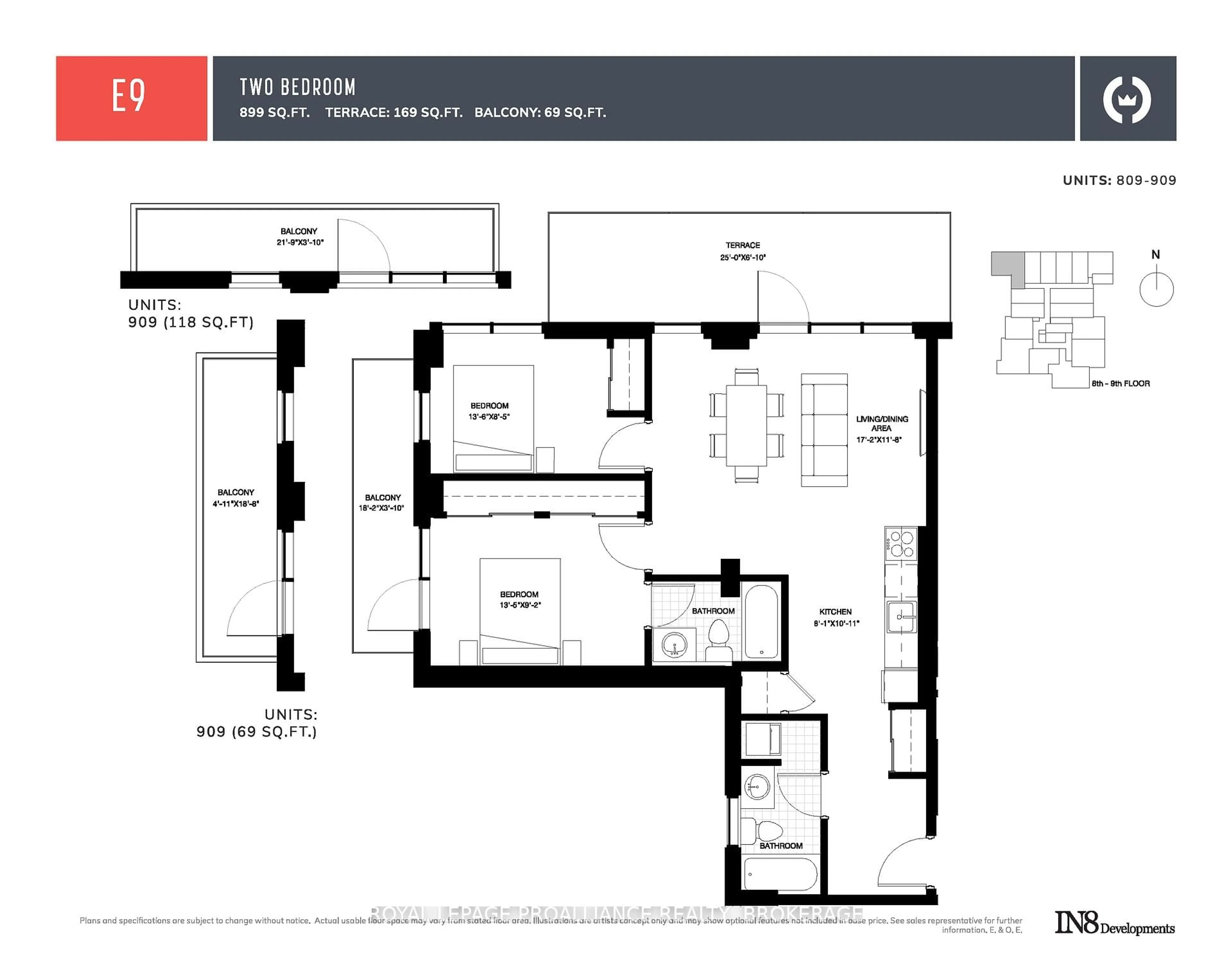 Floor plan for 223 Princess St #909, Kingston Ontario K7L 1B3