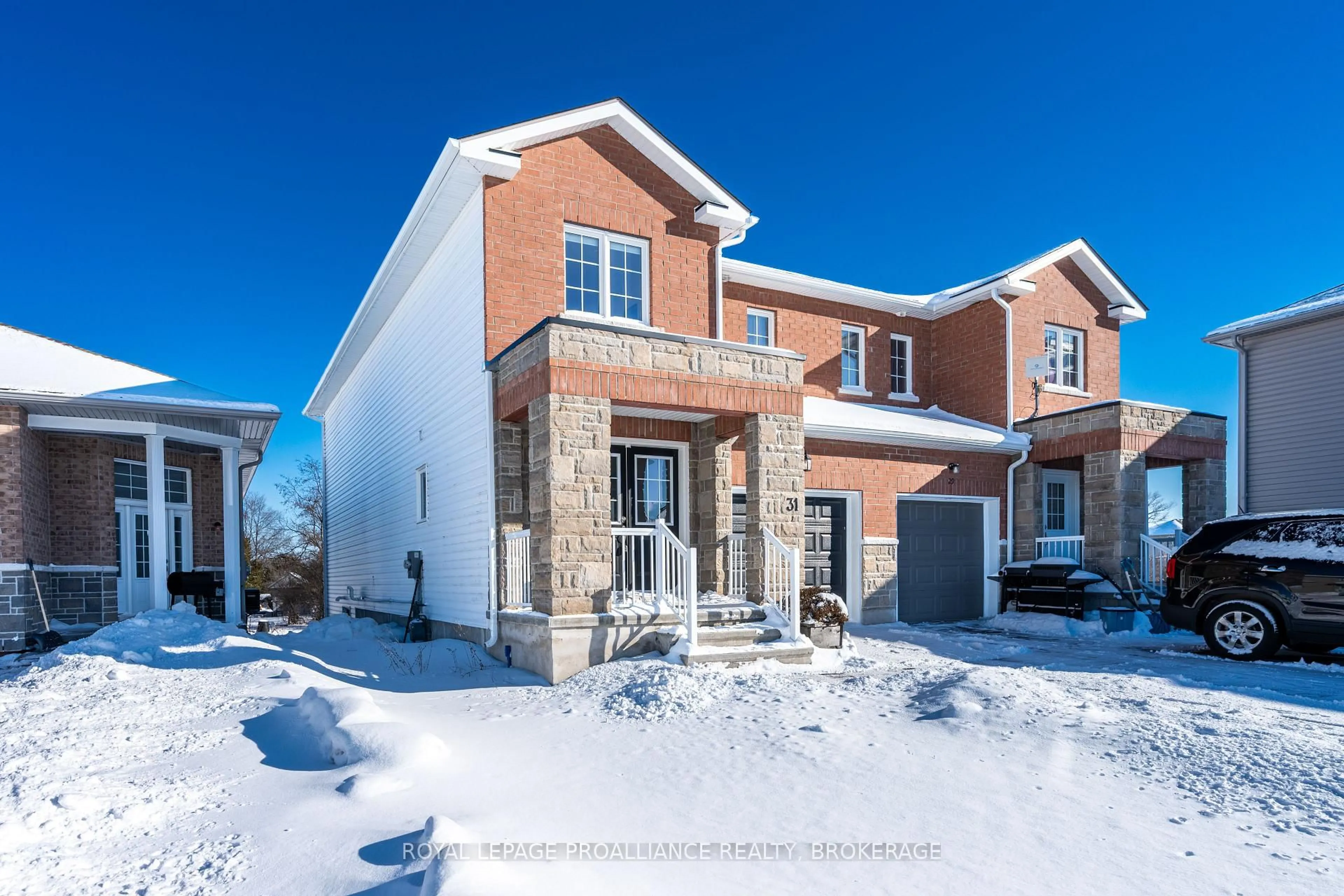 Home with brick exterior material, street for 31 Tegan Crt, Bissett Creek Ontario K0H 2H0