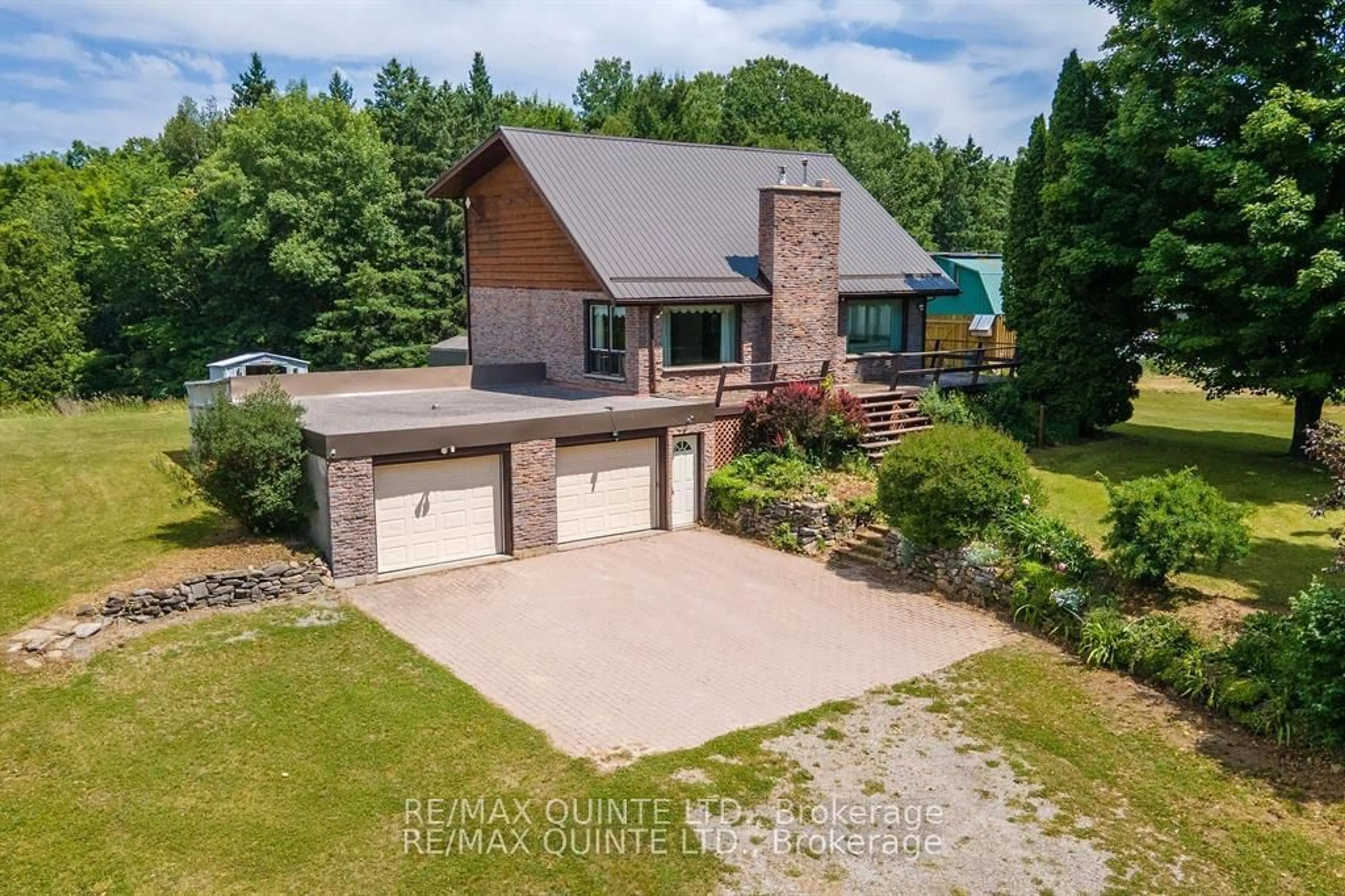 A pic from outside/outdoor area/front of a property/back of a property/a pic from drone, unknown for 252 Maines Rd, Thomasburg Ontario K0K 3H0