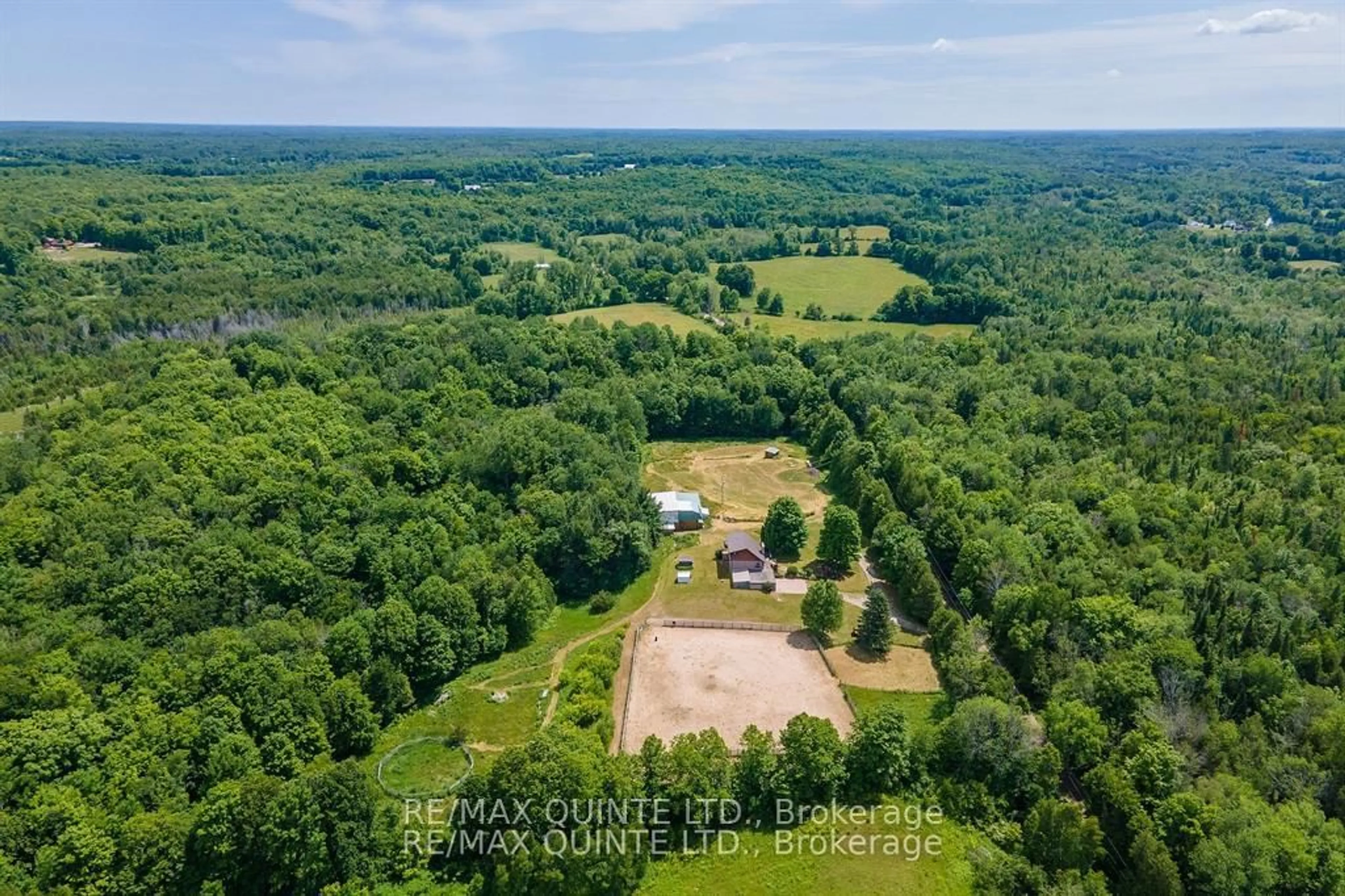 A pic from outside/outdoor area/front of a property/back of a property/a pic from drone, forest/trees view for 252 Maines Rd, Thomasburg Ontario K0K 3H0