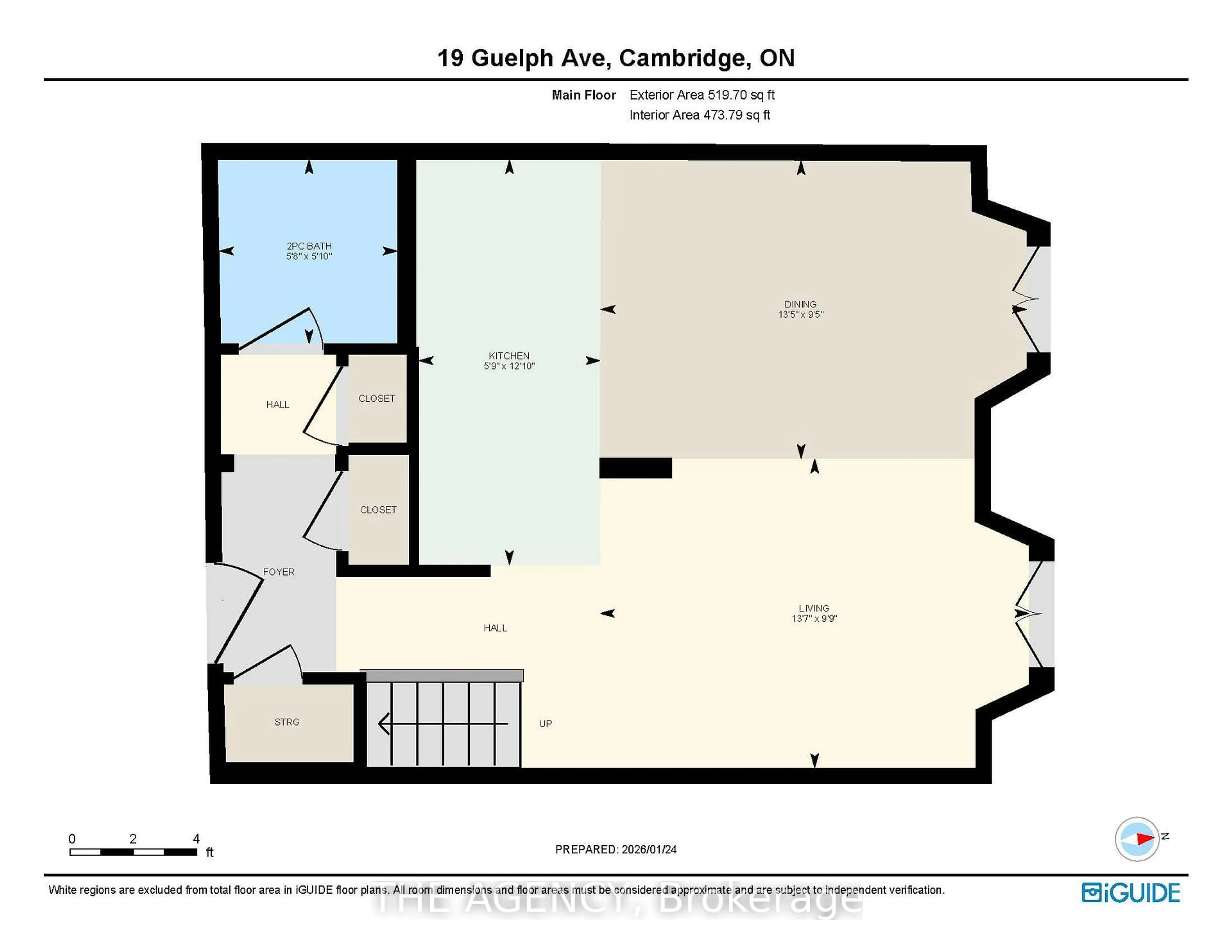 Floor plan for 19 Guelph Ave #106, Cambridge Ontario N3C 1A2