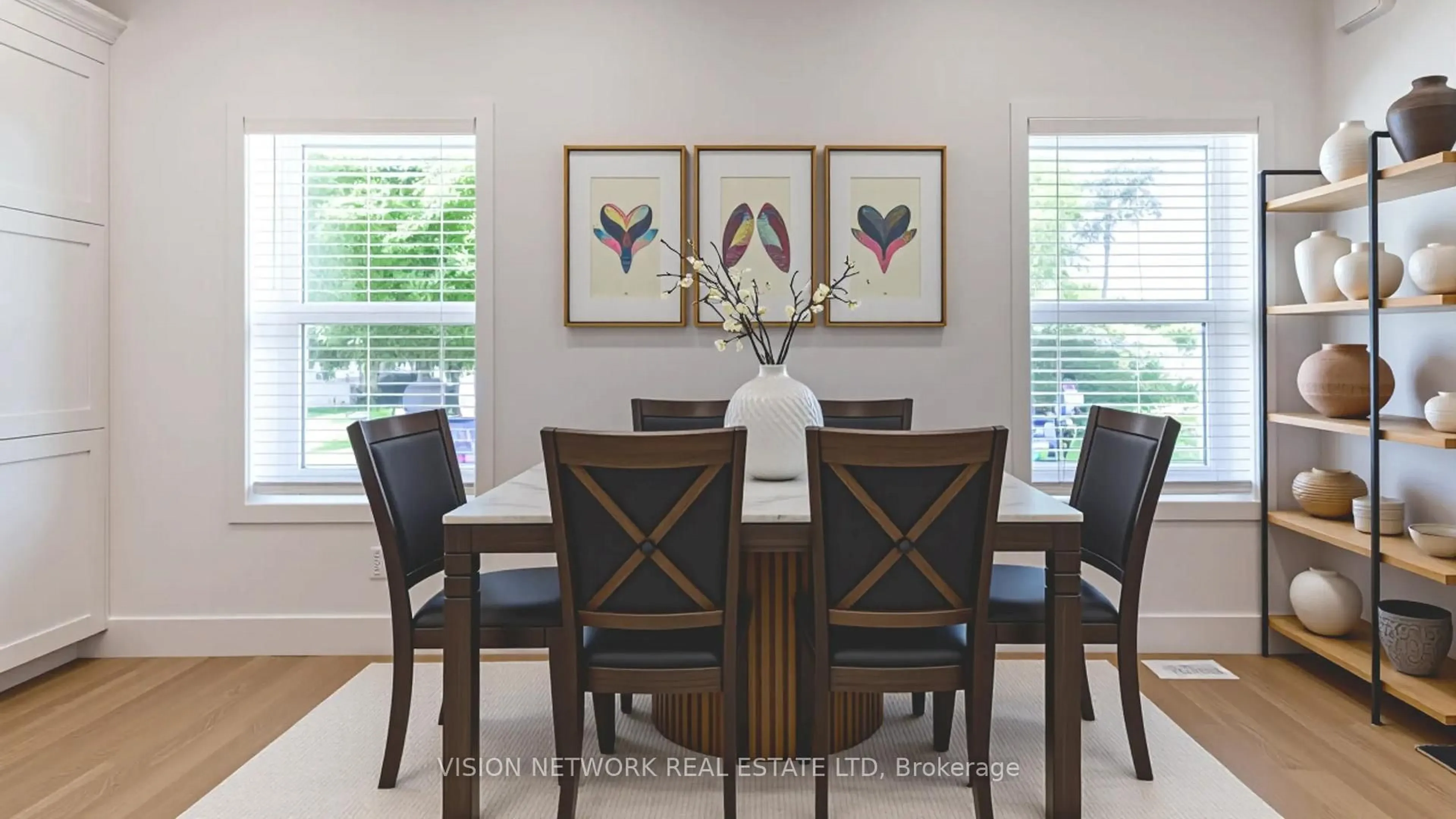 Dining room, wood/laminate floor for 11 Charles St, London North Ontario N6H 1H1