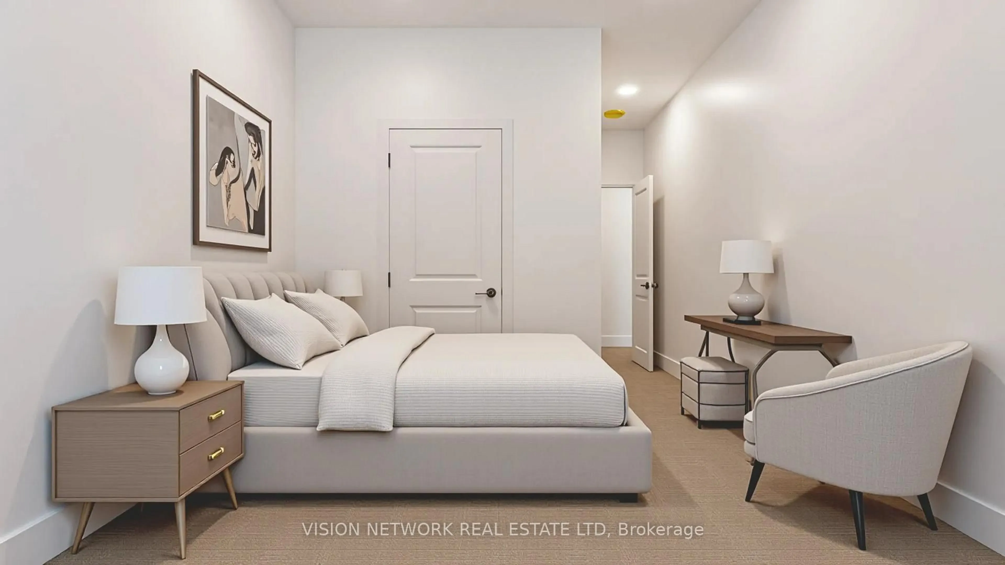 Bedroom with bed, unknown for 11 Charles St, London North Ontario N6H 1H1