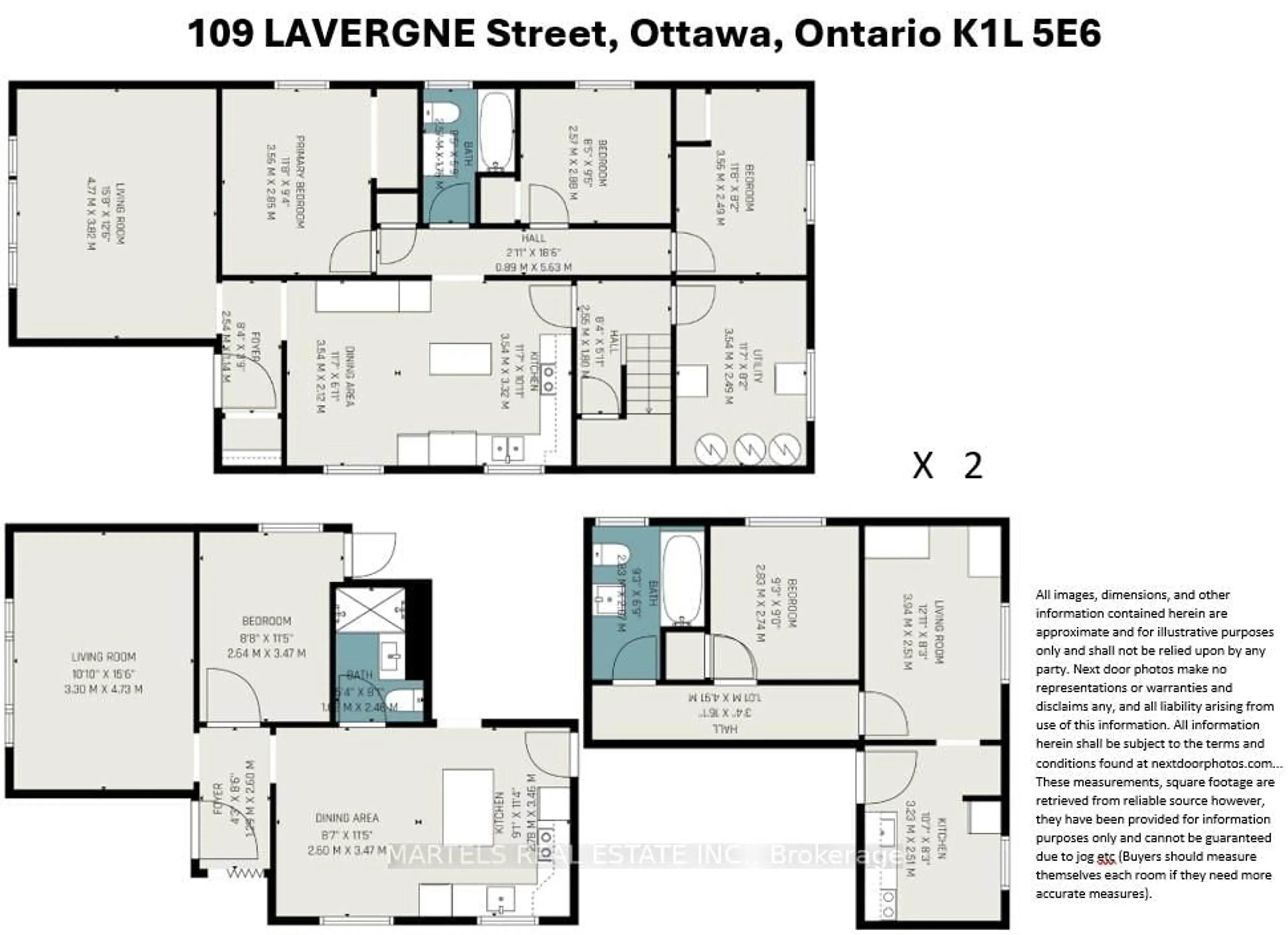 Floor plan for 109 Lavergne St, Ottawa Ontario K1L 5E6