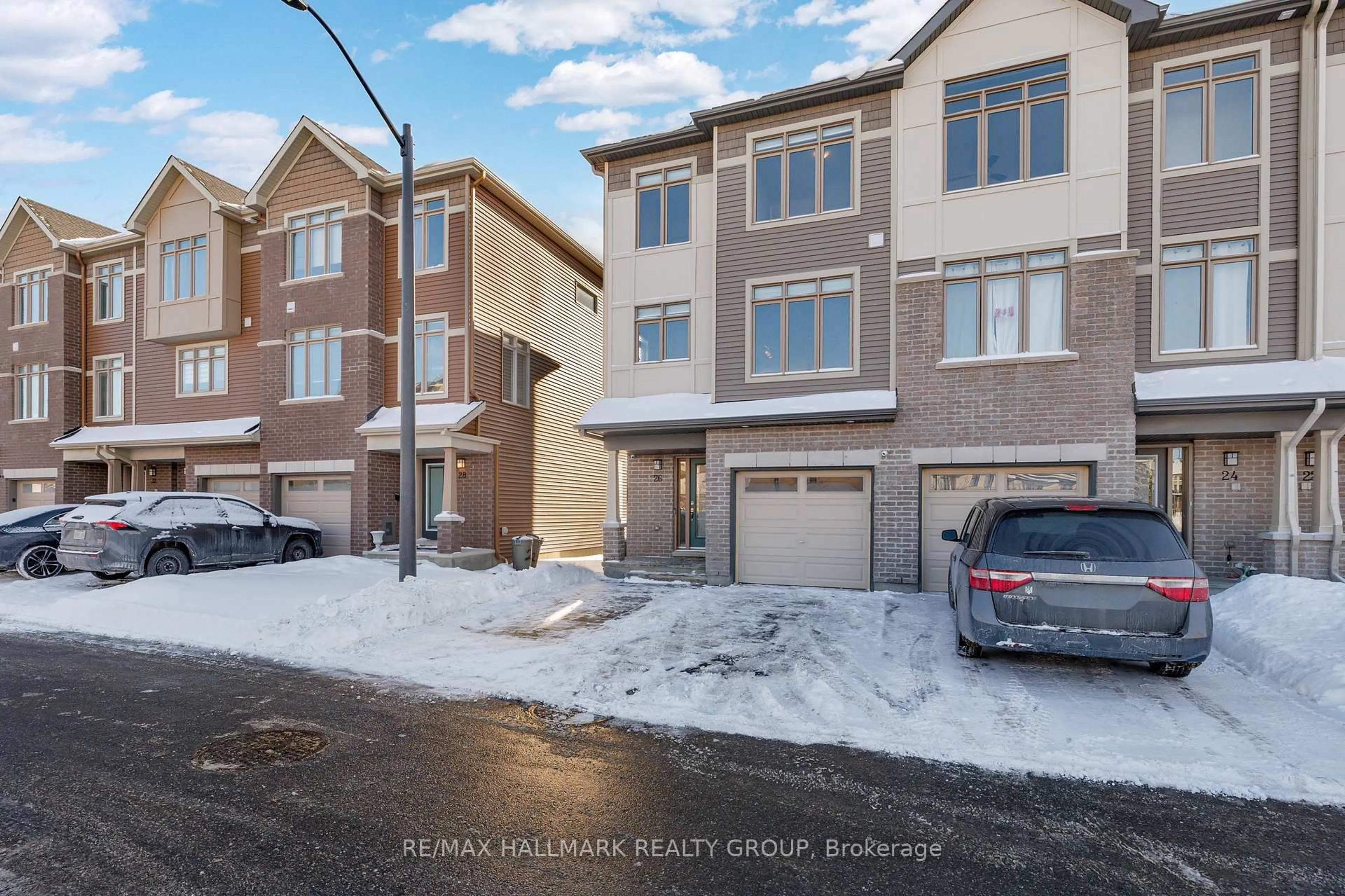 A pic from outside/outdoor area/front of a property/back of a property/a pic from drone, street for 26 Barn Swallow Private, Ottawa Ontario K4M 0H5