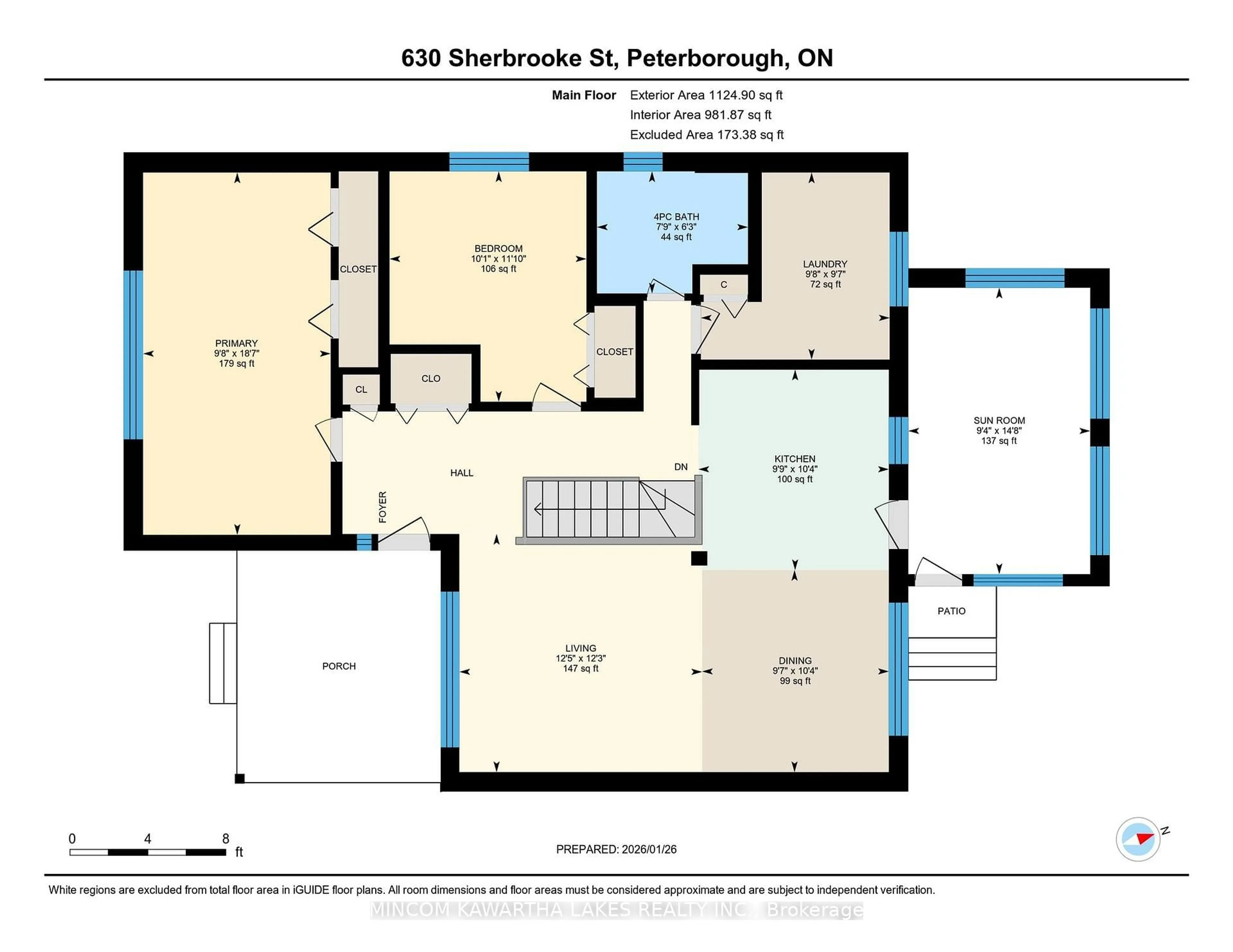 Floor plan for 630 Sherbrooke St, Peterborough Ontario K9J 2P6