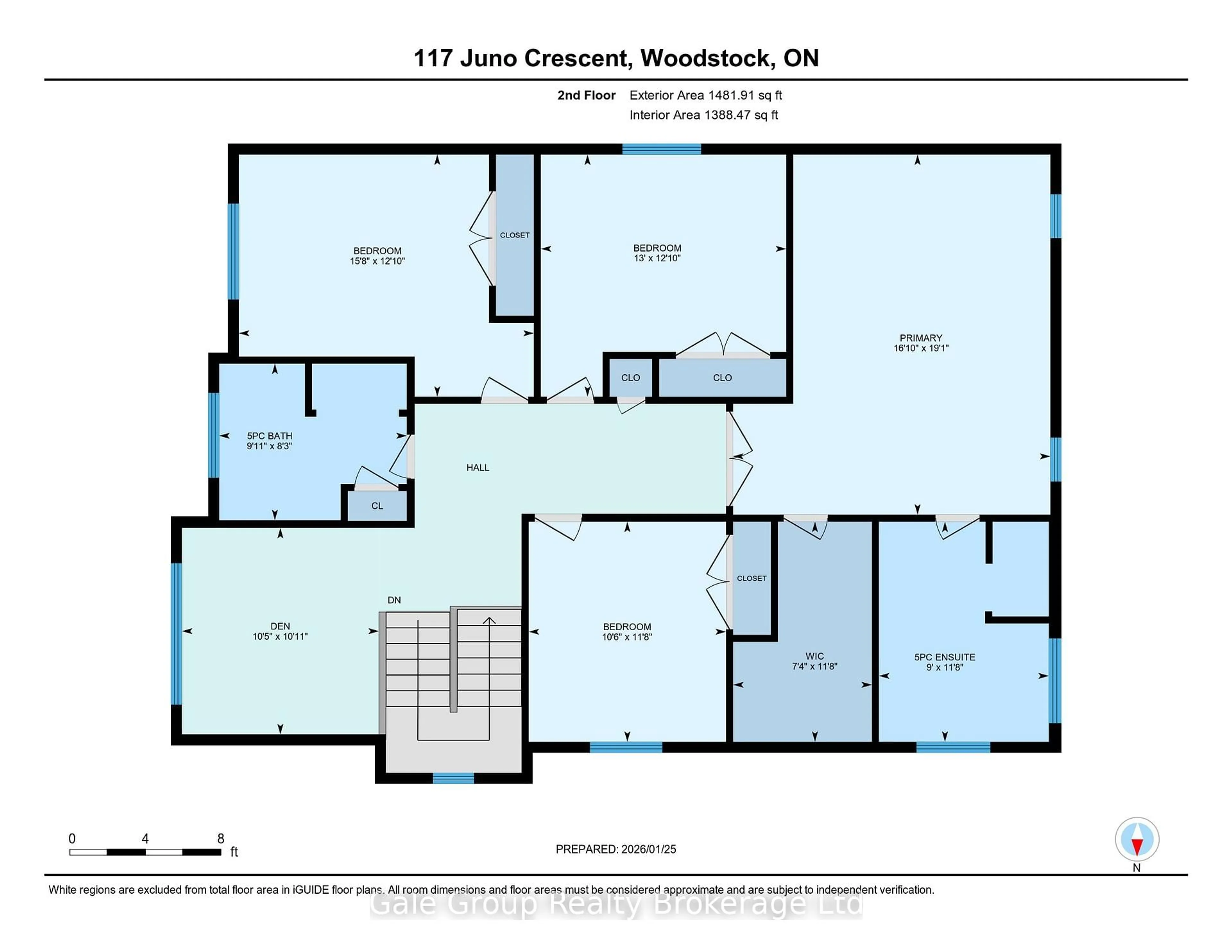 Floor plan for 117 Juno Cres, Woodstock Ontario N4T 0A9