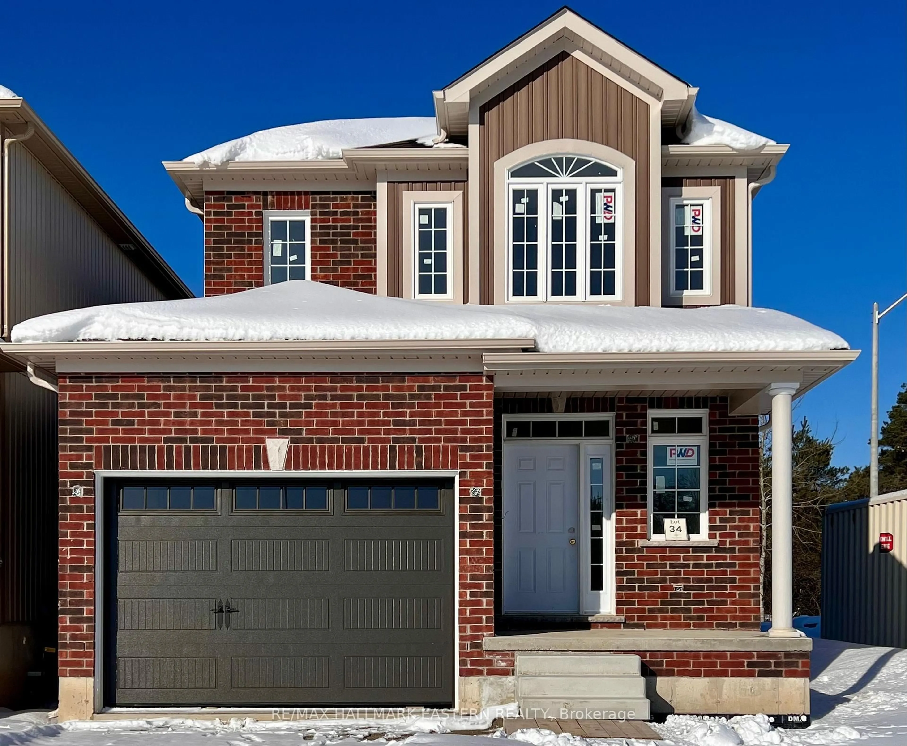 Home with brick exterior material, street for 34 Coldbrook Dr, Cavan Monaghan Ontario L0A 1G0
