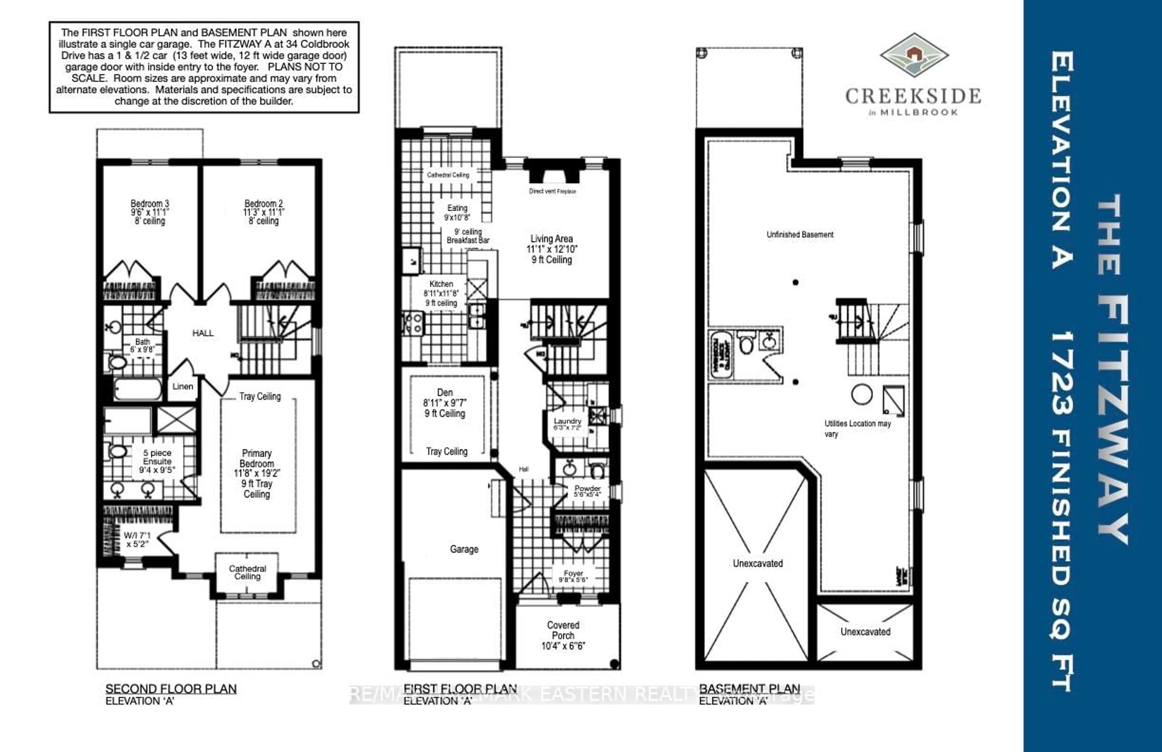 Floor plan for 34 Coldbrook Dr, Cavan Monaghan Ontario L0A 1G0