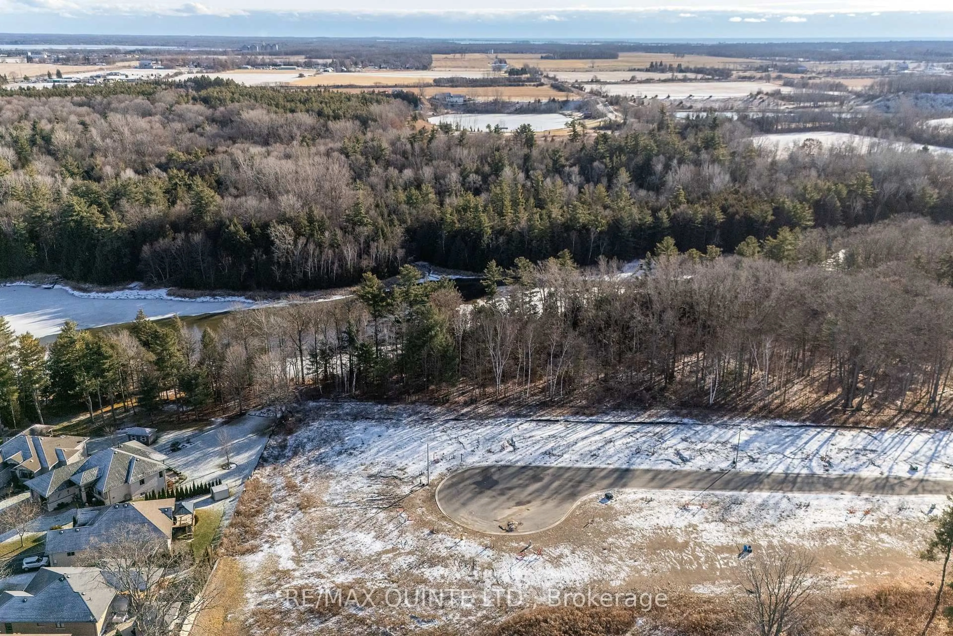 A pic from outside/outdoor area/front of a property/back of a property/a pic from drone, water/lake/river/ocean view for 36 Exeter Crt, Ingleside Ontario K8V 5P4