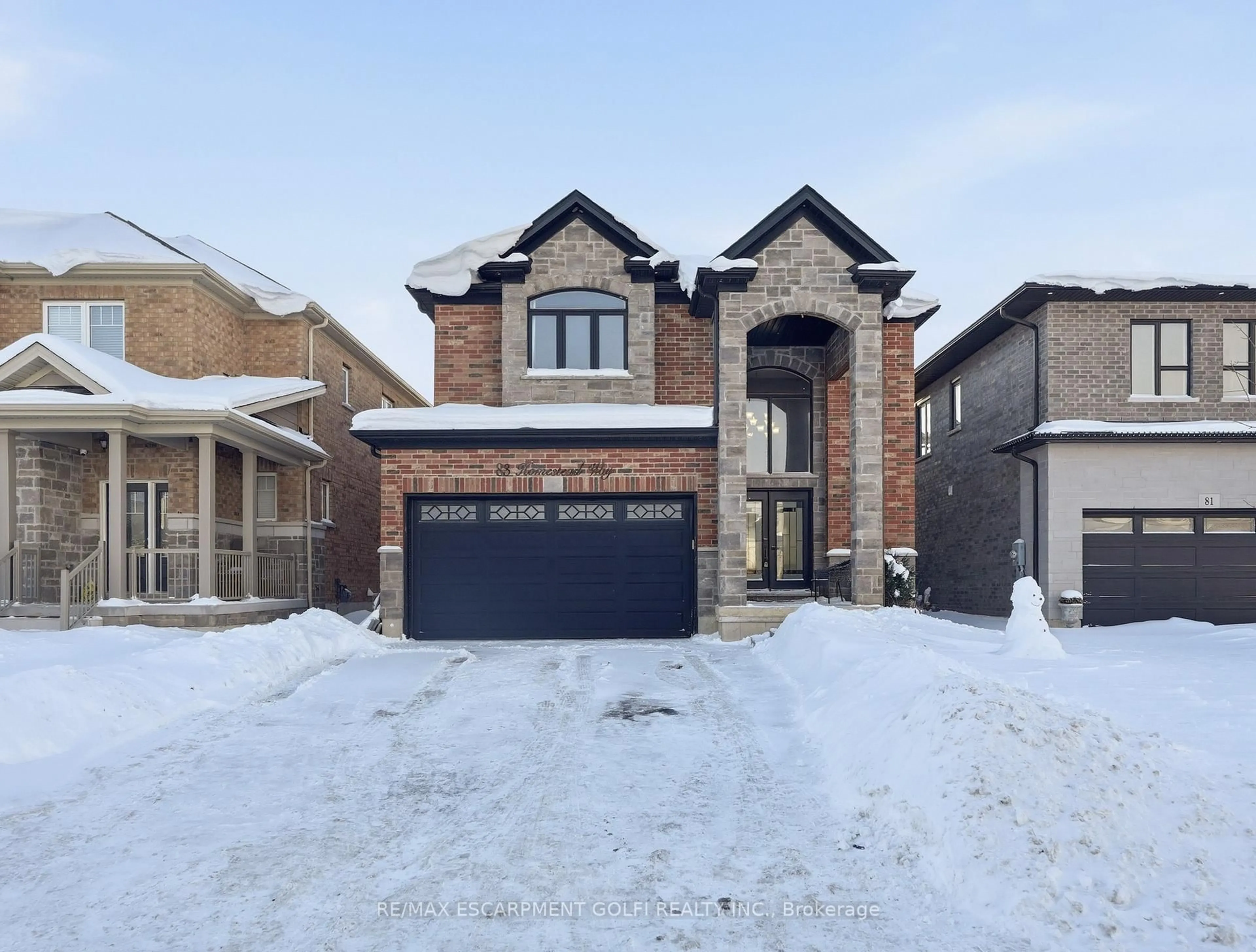 Home with brick exterior material, street for 83 Homestead Way, Thorold Ontario L2V 0J8