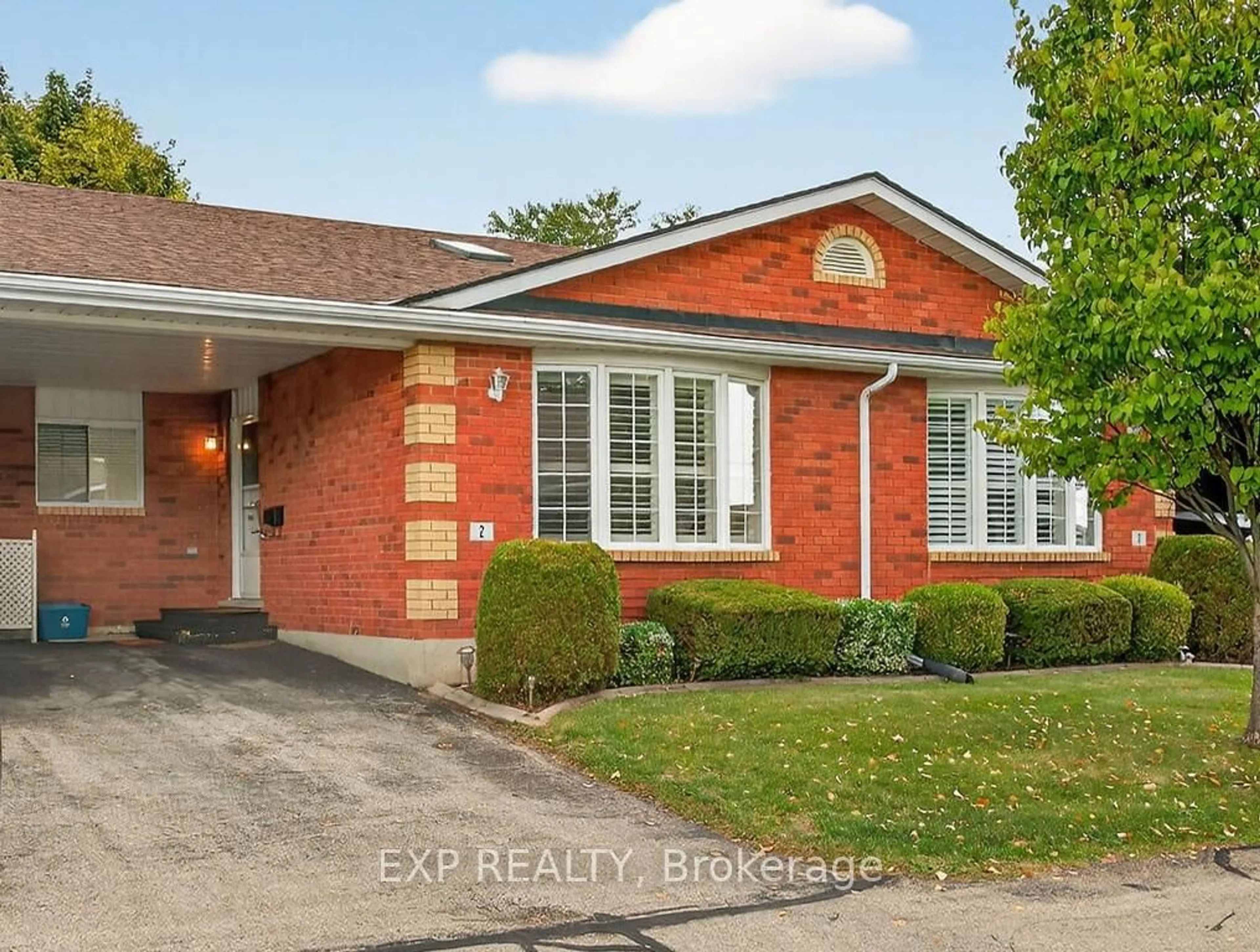 Home with brick exterior material, street for 20 Courtland Dr #2, Brantford Ontario N3R 7Y2