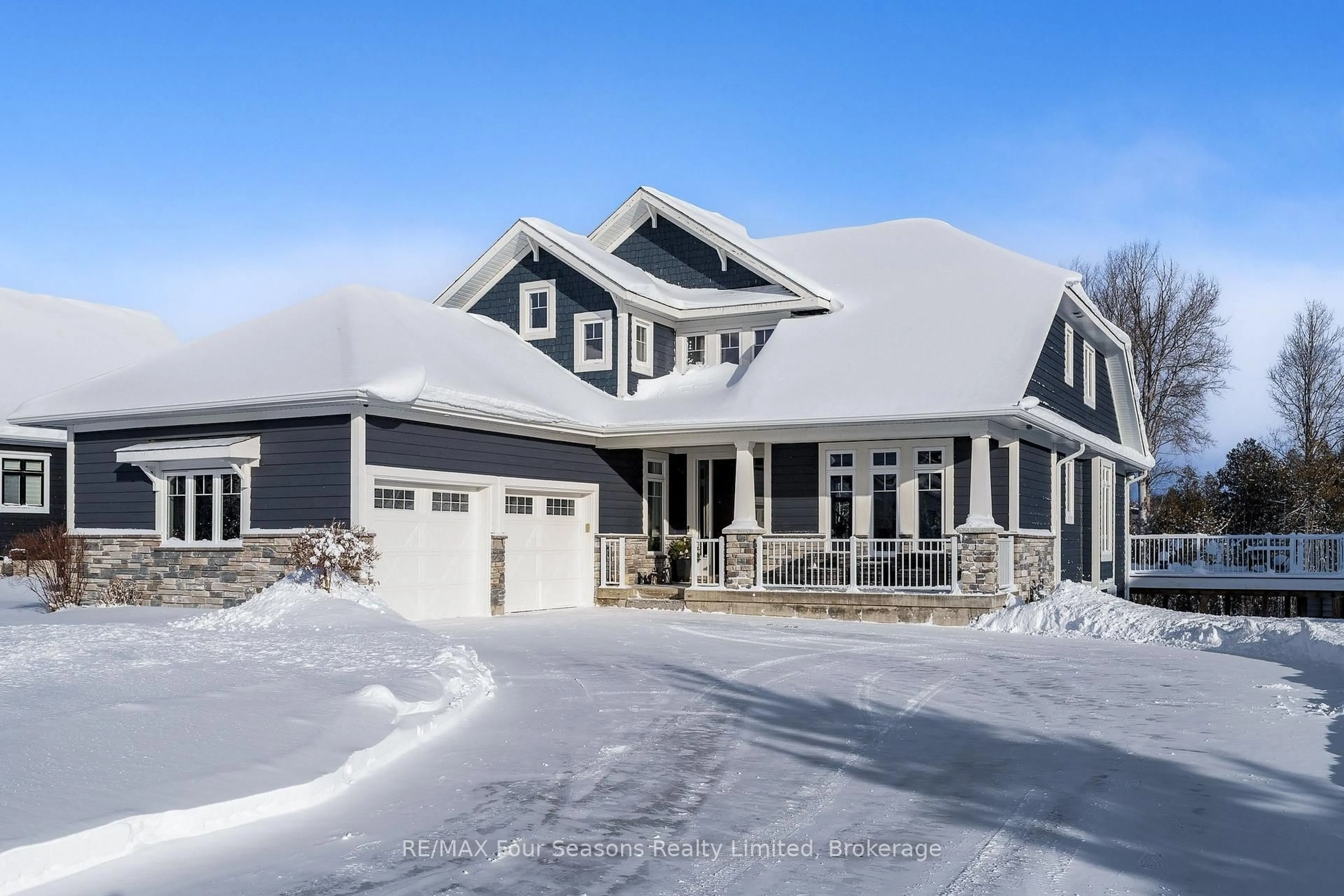 Home with vinyl exterior material, street for 128 Timber Lane, Blue Mountains Ontario N0H 2P0