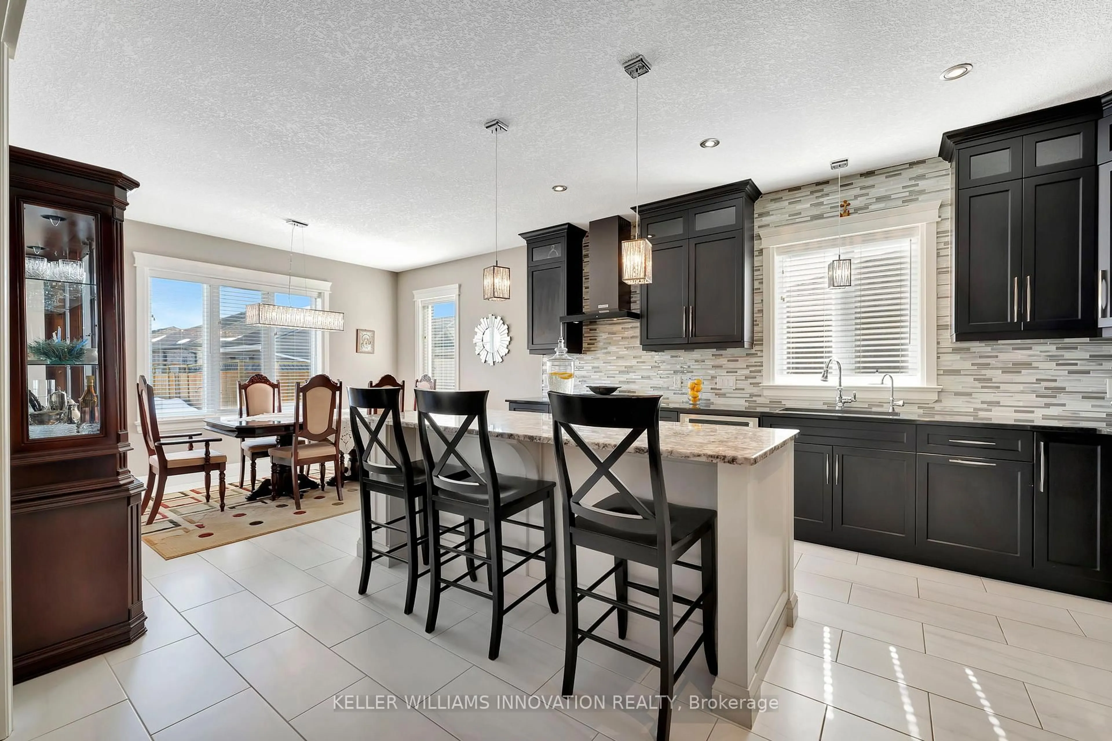 Open concept kitchen, ceramic/tile floor for 107 Forbes Cres, North Perth Ontario N4W 0B4