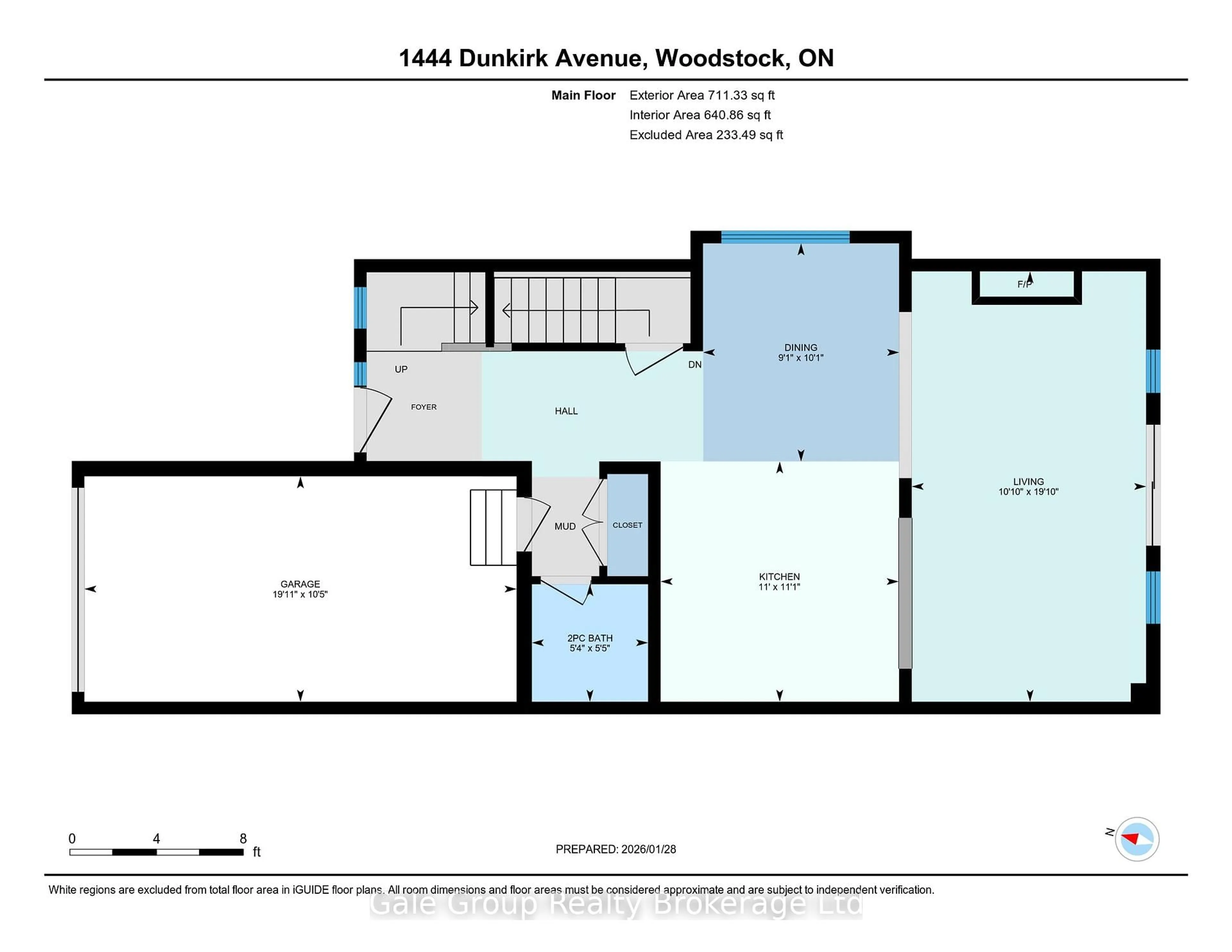 Floor plan for 1444 DUNKIRK Ave, Woodstock Ontario N4T 0J6