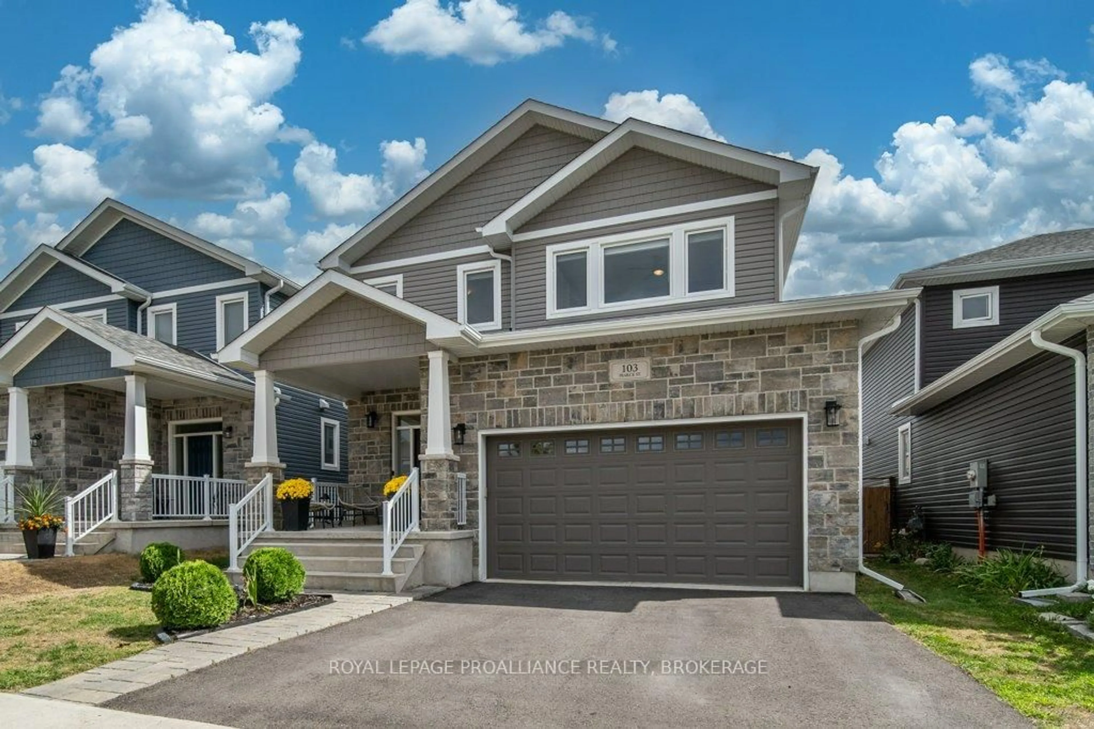 Home with vinyl exterior material, street for 103 Pearce St, Loyalist Ontario K7N 0E1