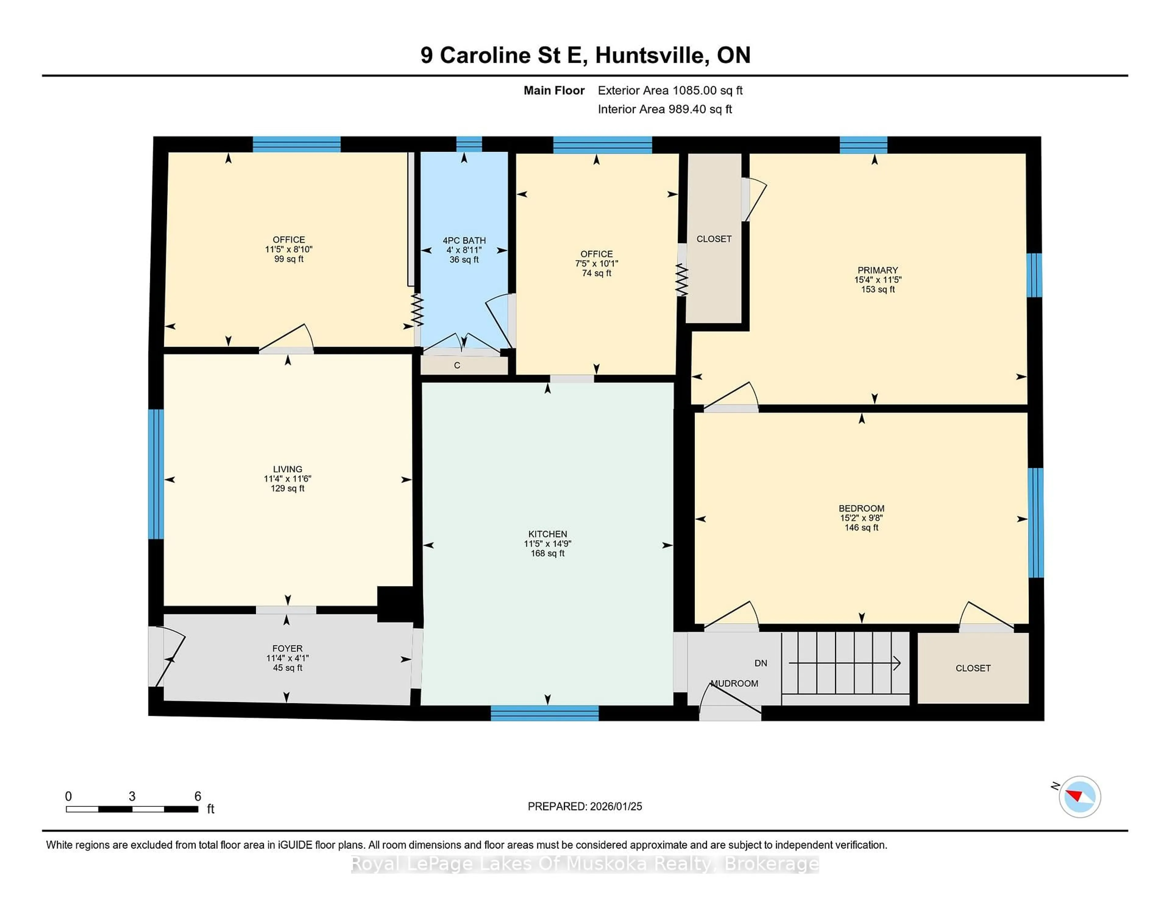 Floor plan for 9 Caroline St, Huntsville Ontario P1H 2B3