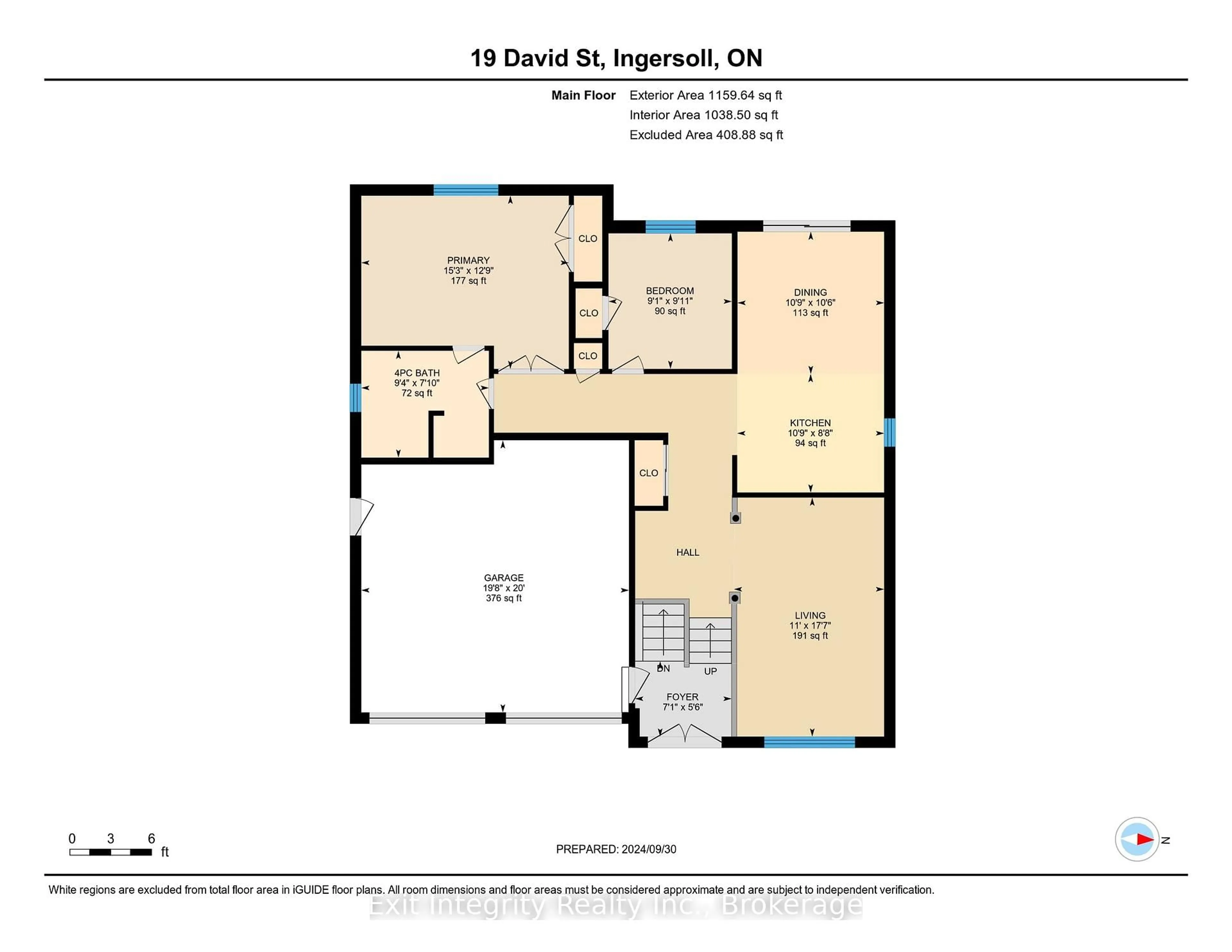 Floor plan for 19 David St, Ingersoll Ontario N5C 4E5