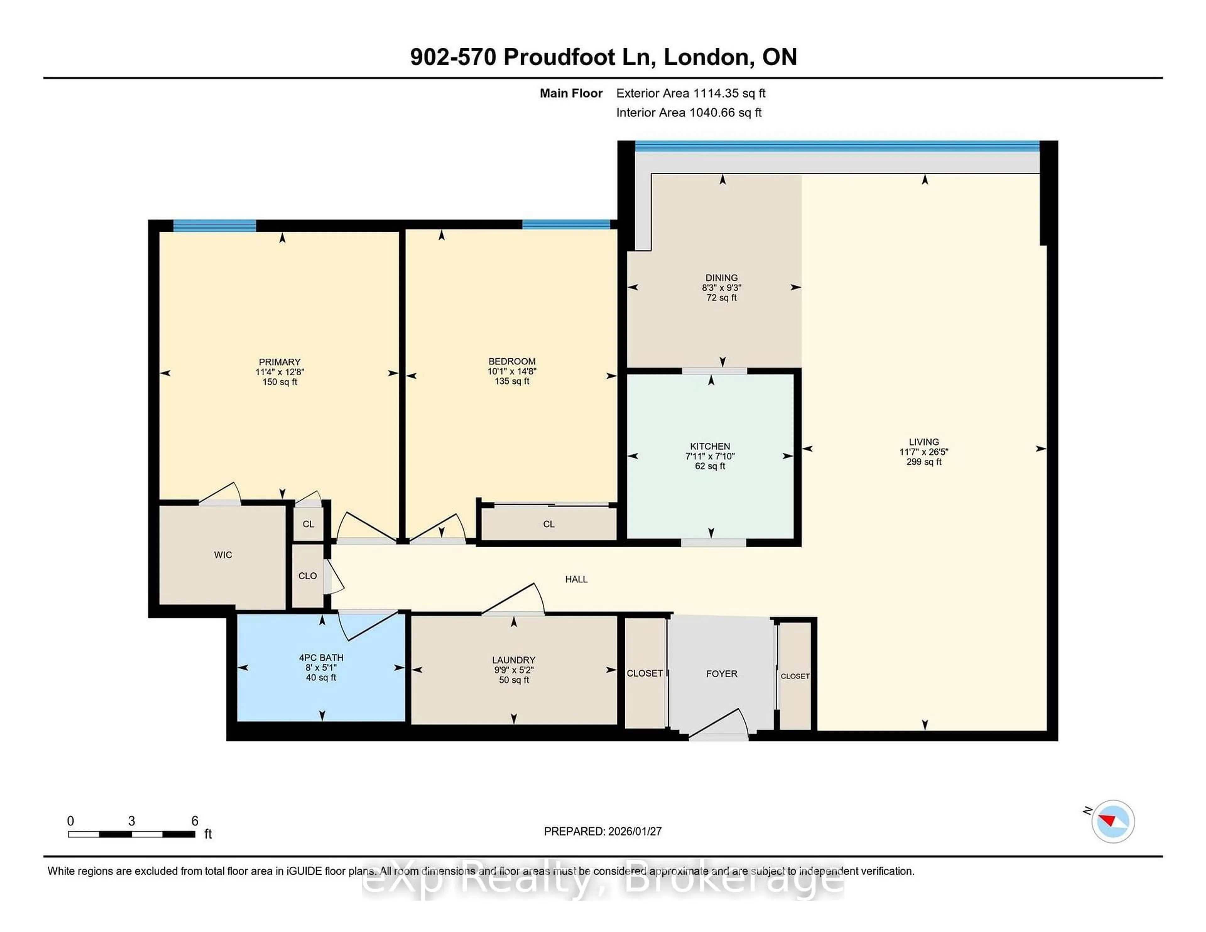 Floor plan for 570 Proudfoot Lane #902, London North Ontario N6H 4Z1
