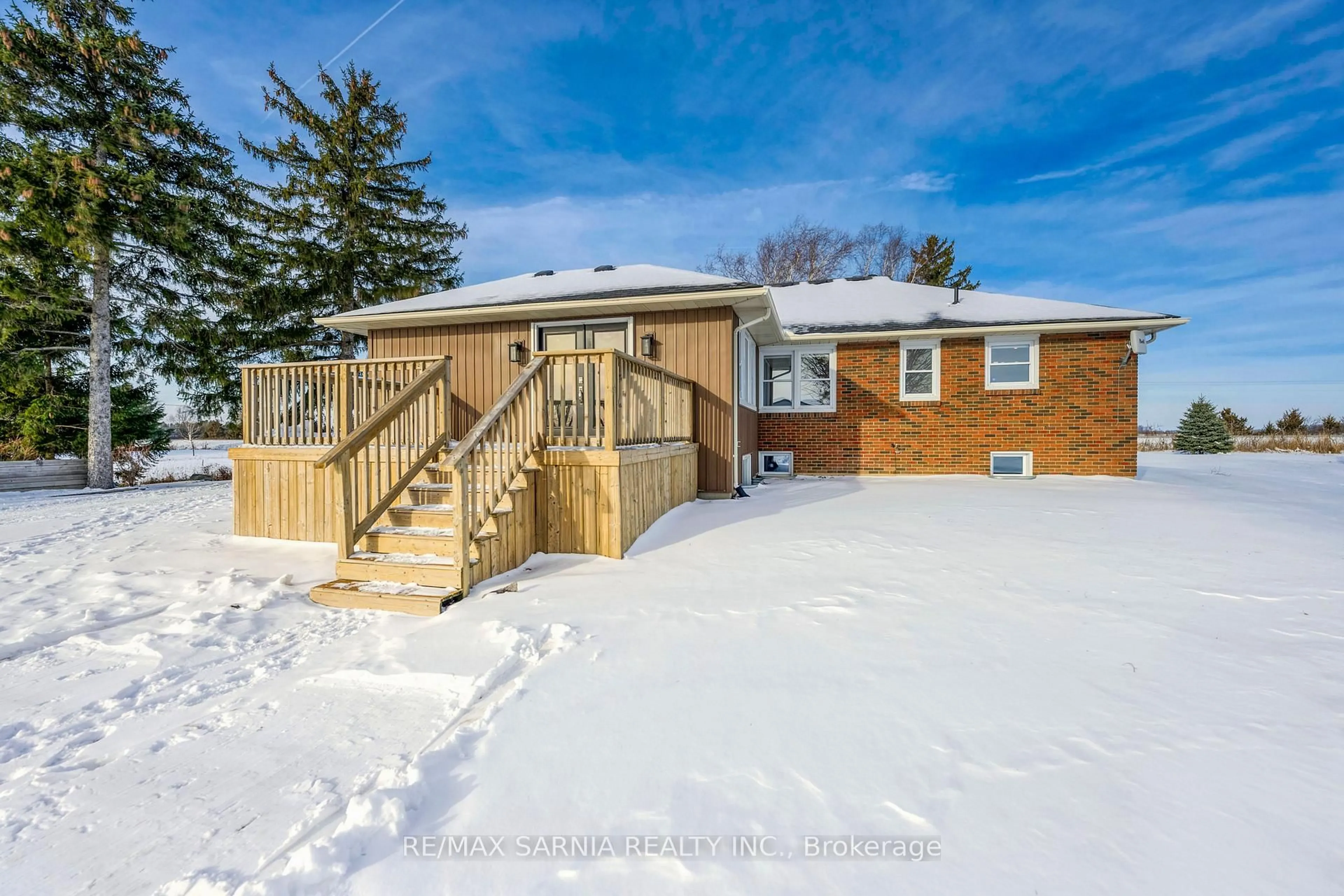 A pic from outside/outdoor area/front of a property/back of a property/a pic from drone, street for 4083 LONDON Line, Plympton-Wyoming Ontario N0N 1T0