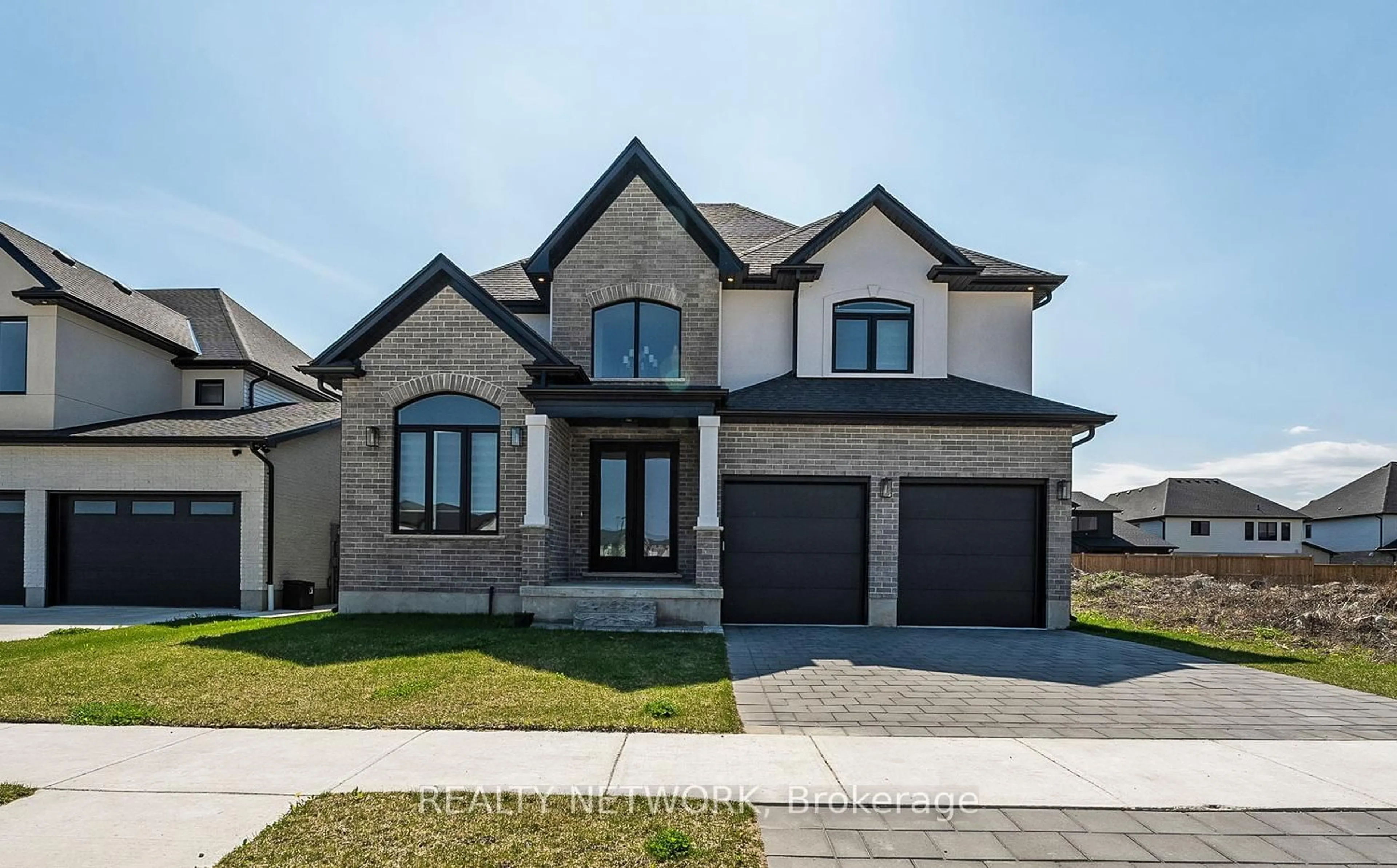 Home with brick exterior material, street for 7266 Silver Creek Circ, London South Ontario N6P 0G9