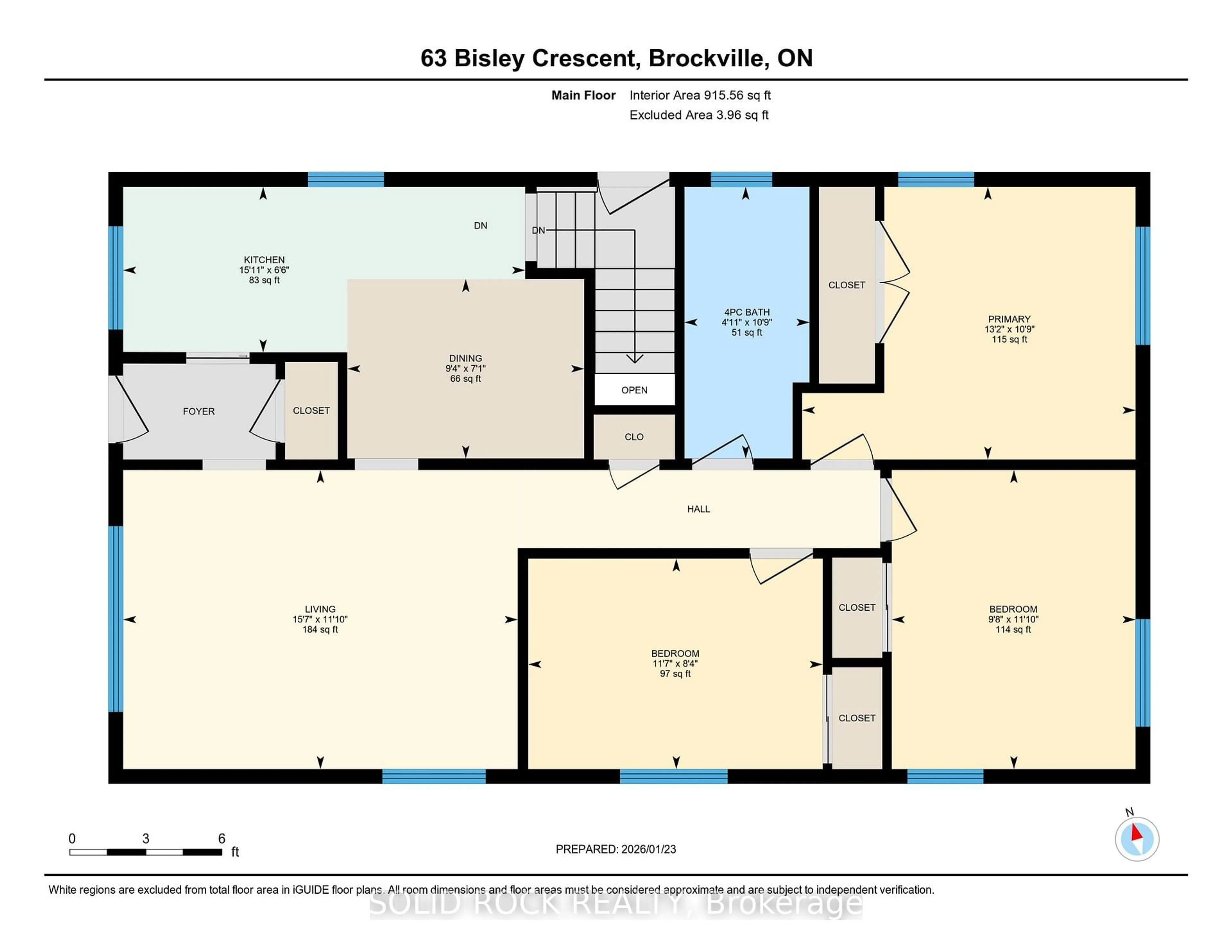 Floor plan for 63 Bisley Cres, Brockville Ontario K6V 2T9