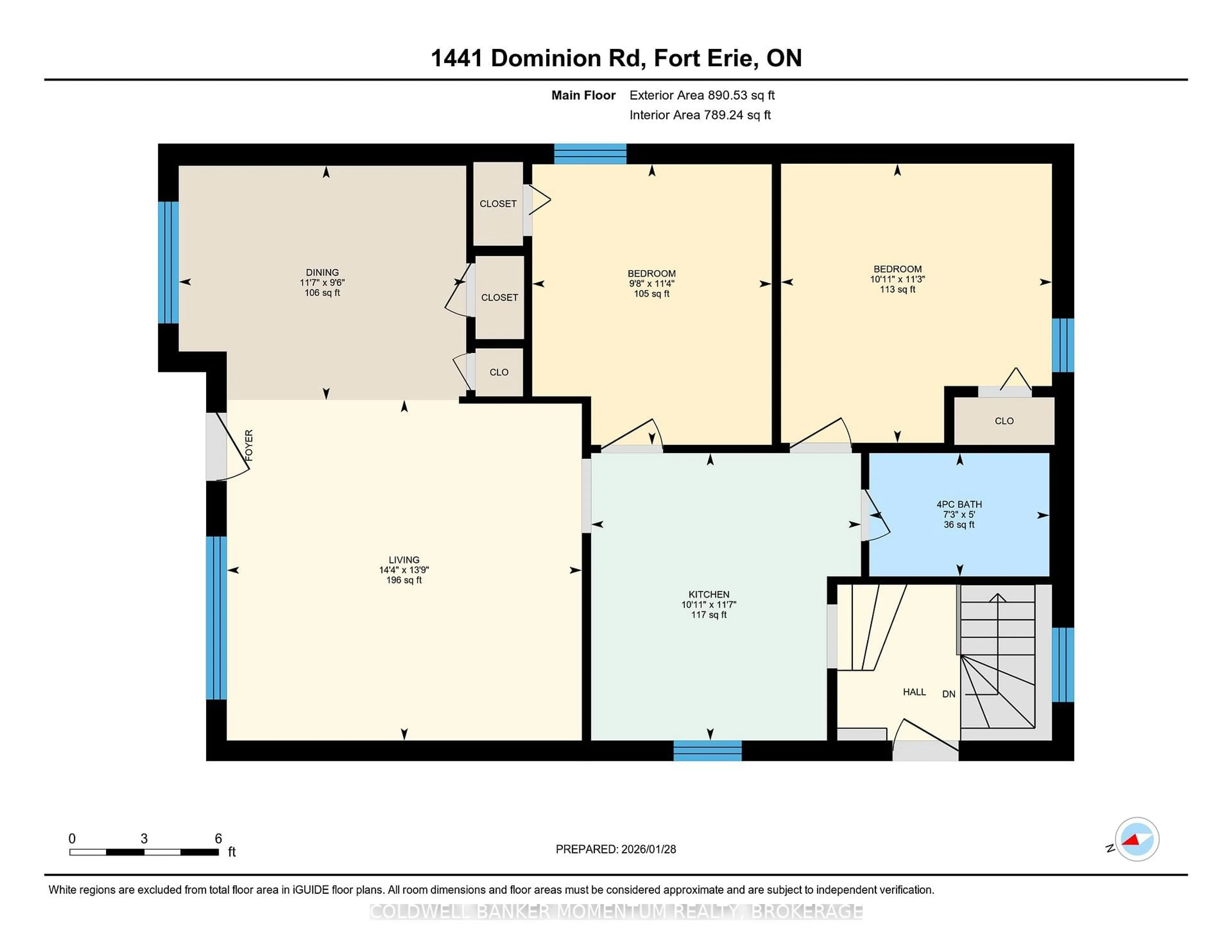 Floor plan for 1441 Dominion Rd, Fort Erie Ontario L2A 1J9