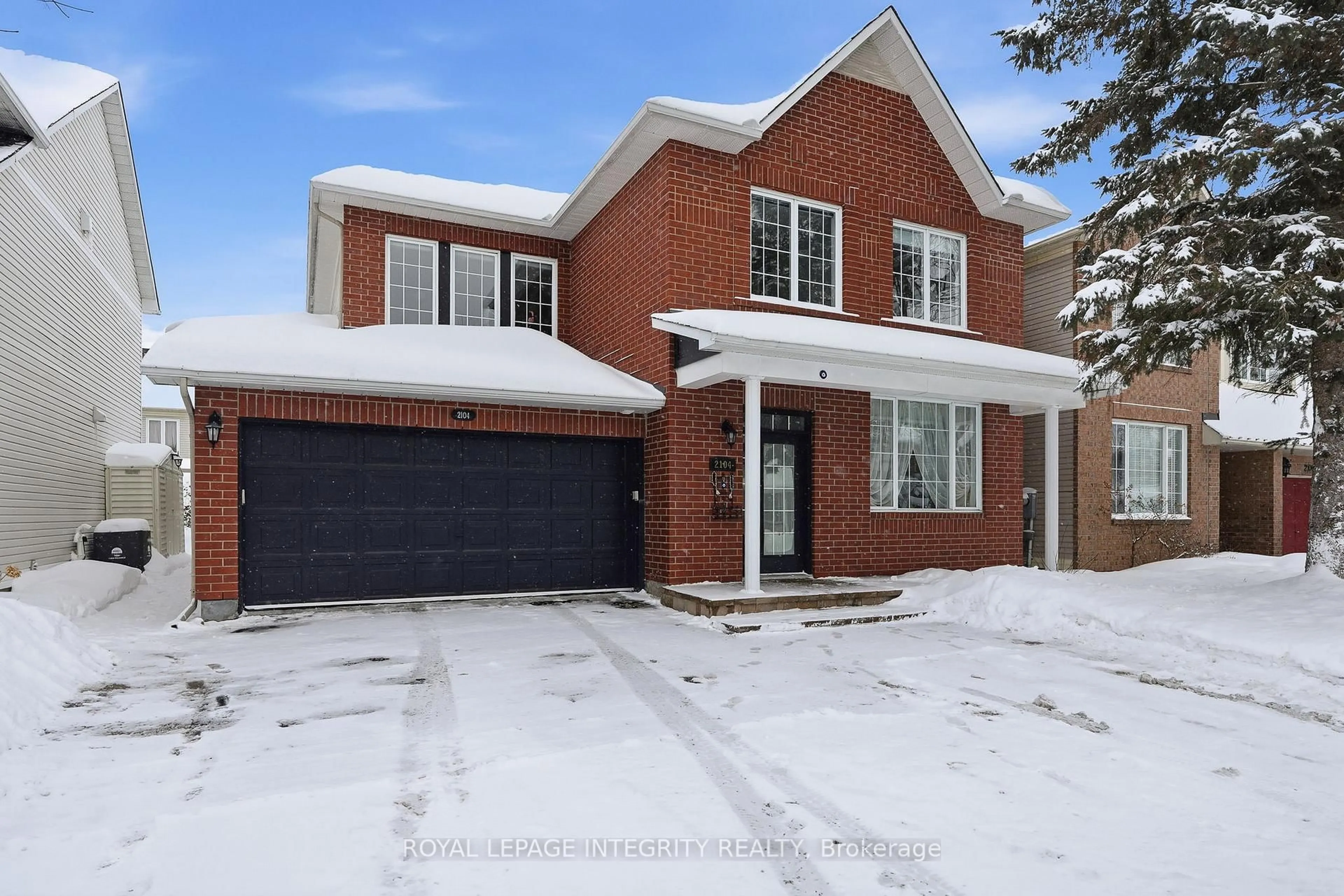 Home with brick exterior material, street for 2104 Sandy Oaks Dr, Ottawa Ontario K1W 1H5