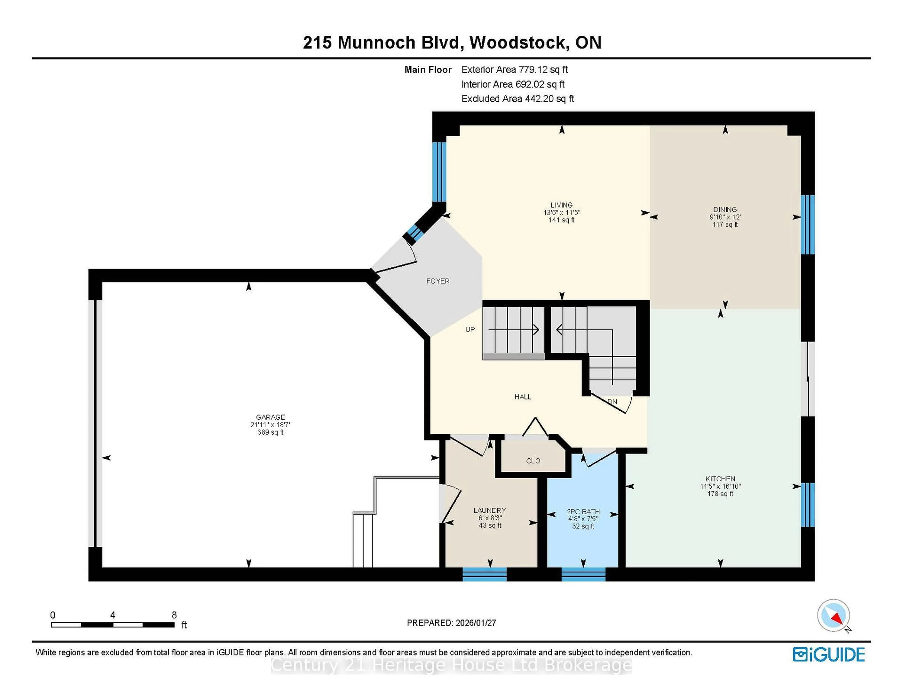 Floor plan for 215 Munnoch Blvd, Woodstock Ontario N4T 1V7
