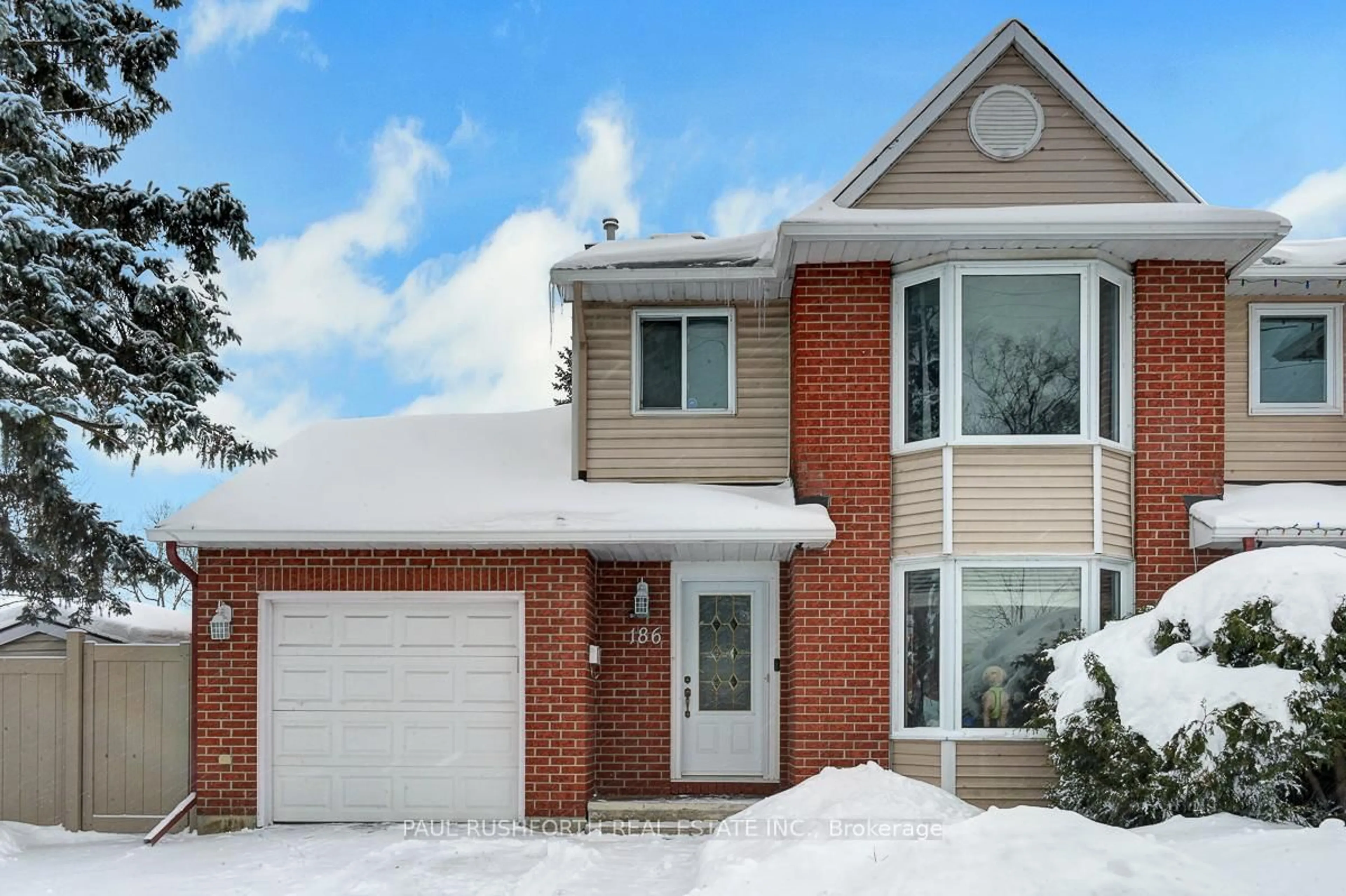 Home with brick exterior material, street for 186 Presland Rd, Ottawa Ontario K1K 4J7