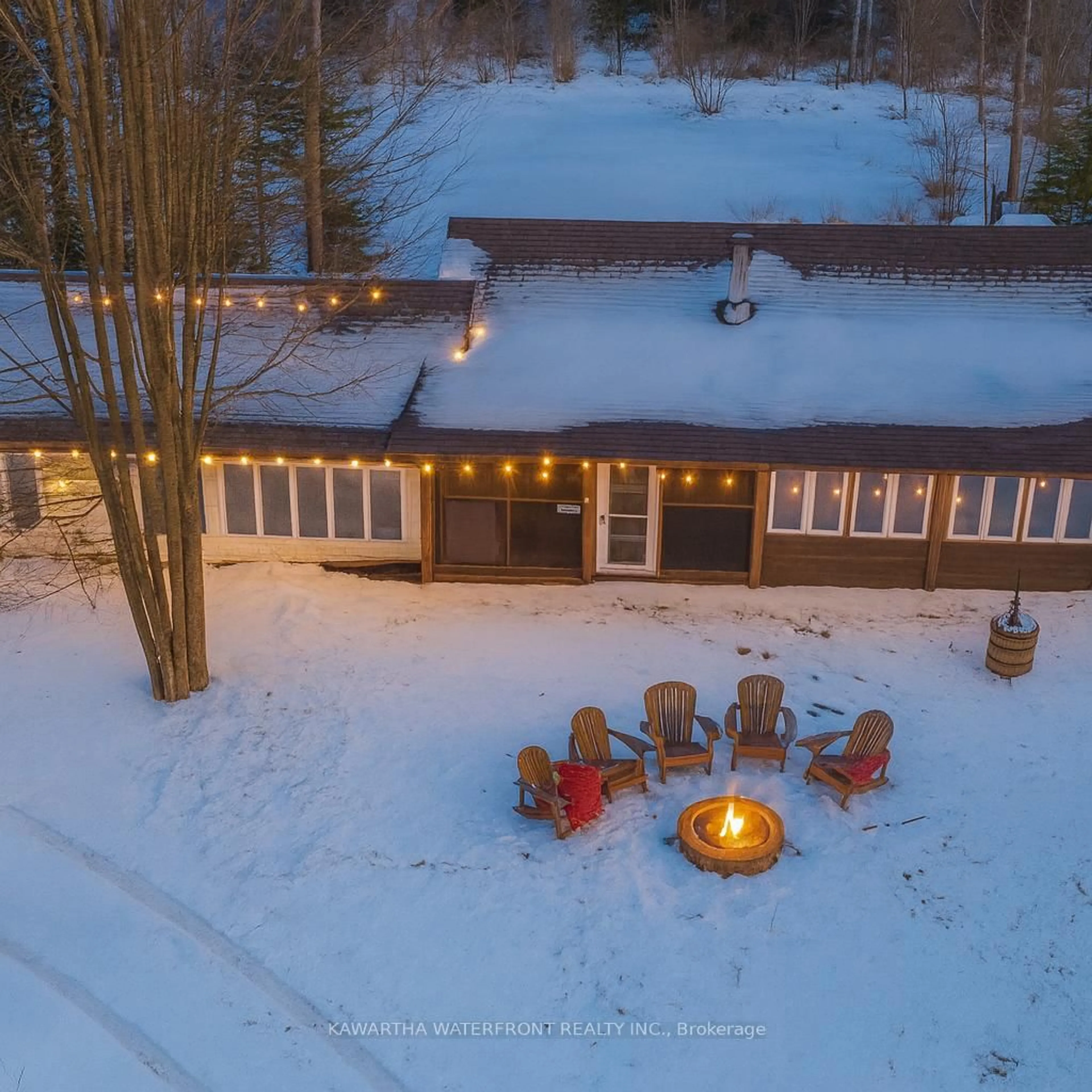A pic from outside/outdoor area/front of a property/back of a property/a pic from drone, building for 1170 English Circ, Highlands East Ontario K0M 1R0