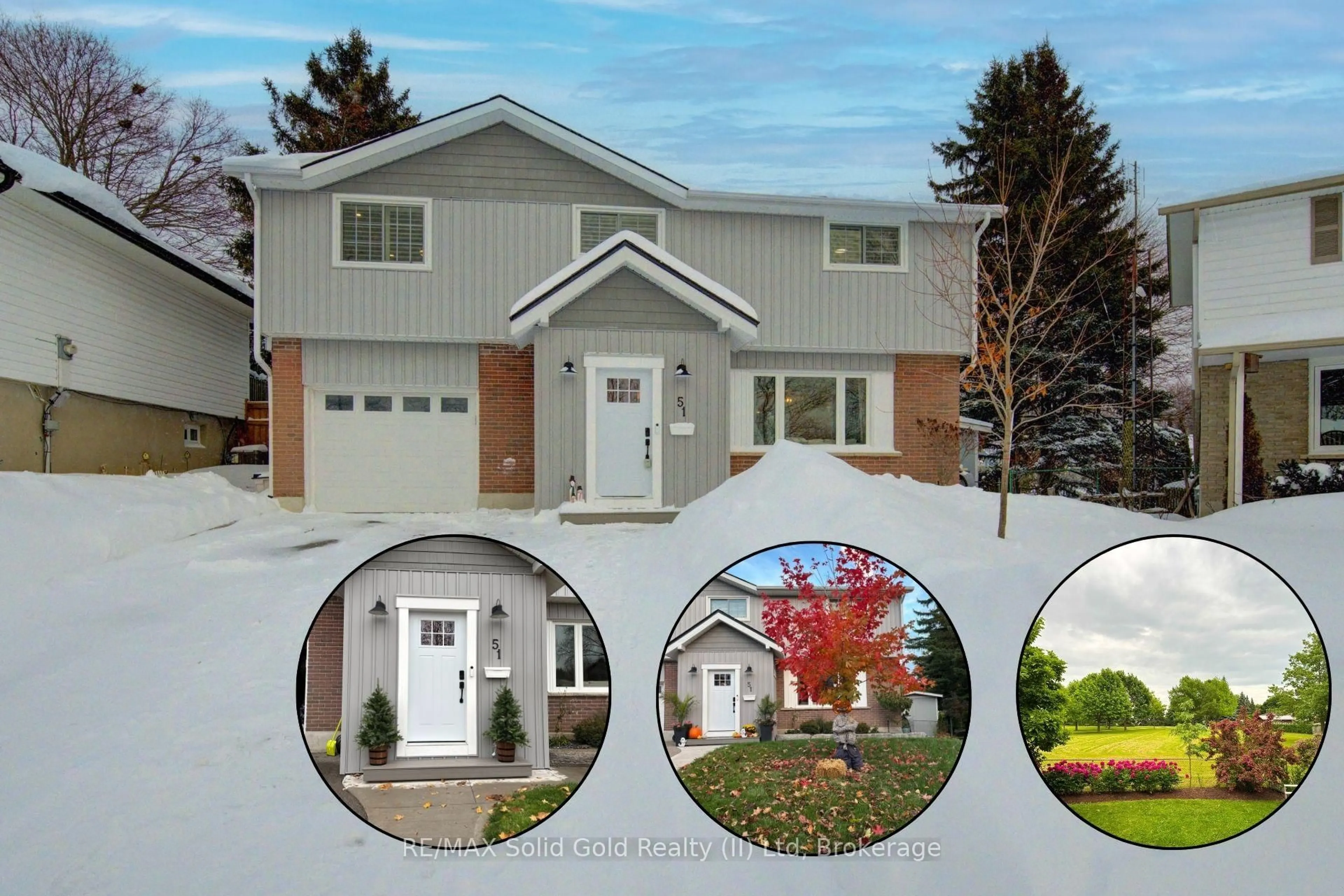 Home with vinyl exterior material, street for 51 Nathaniel Cres, Kitchener Ontario N2P 1L3