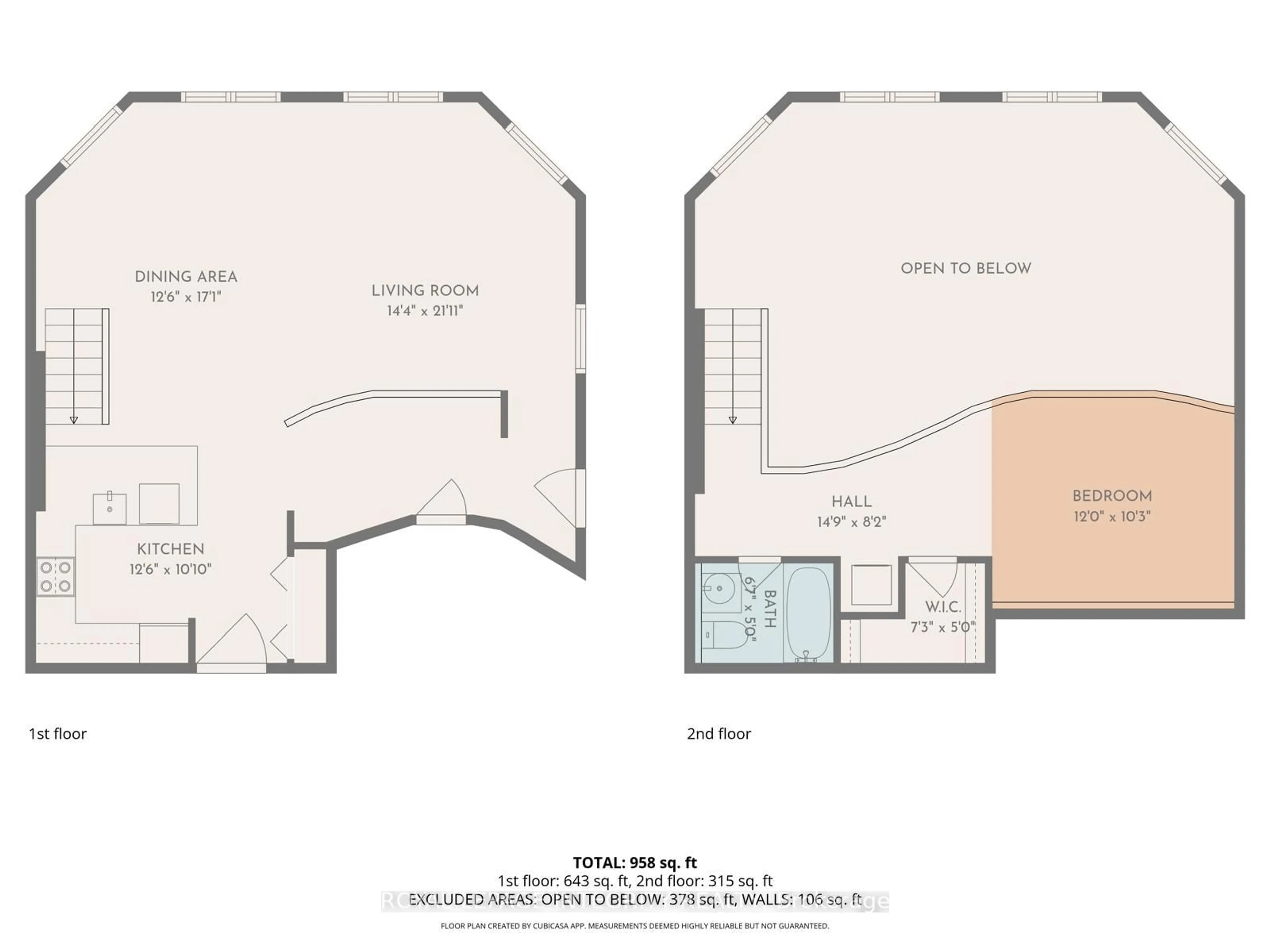 Floor plan for 589 Rideau St #401, Ottawa Ontario K1N 6A1