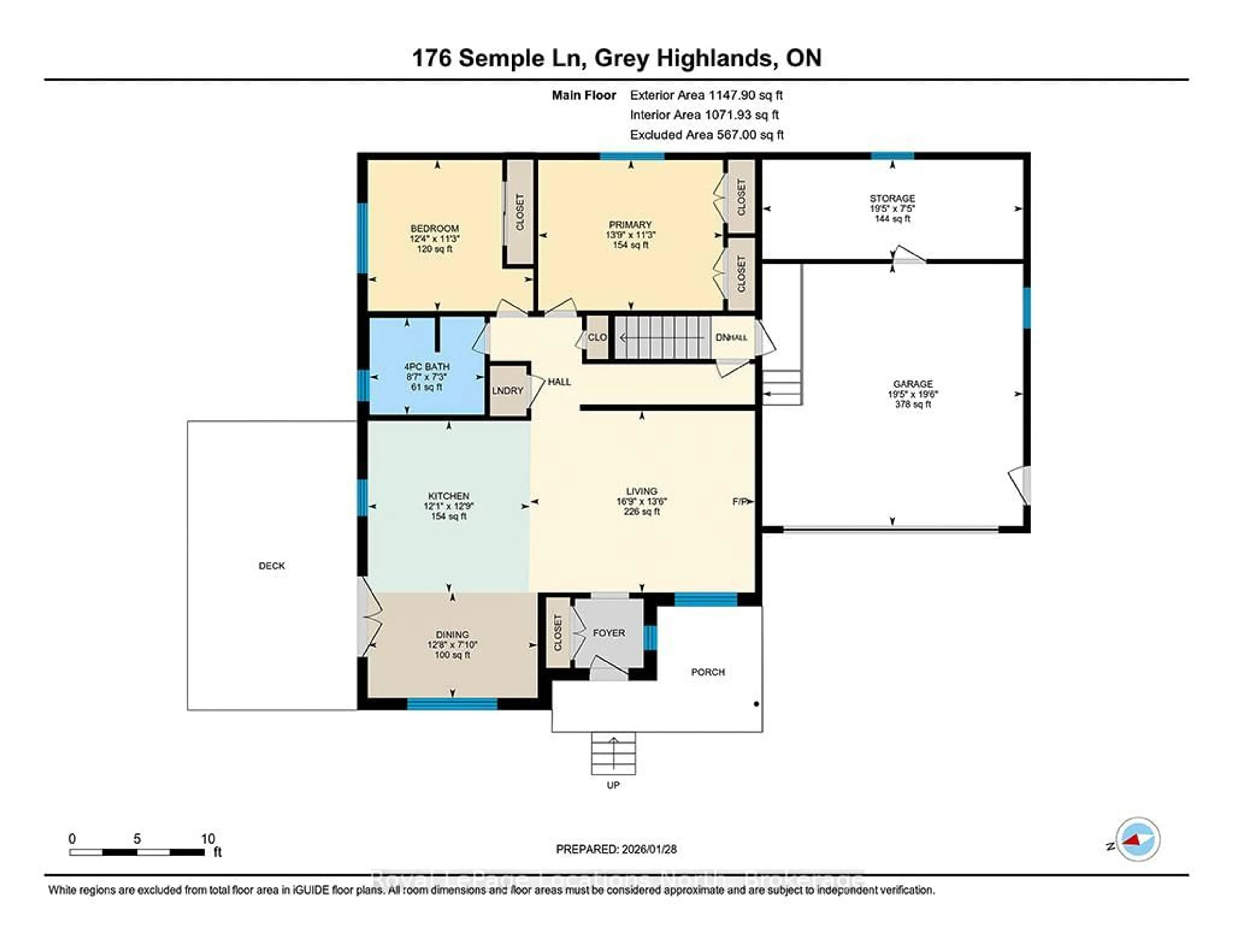 Floor plan for 176 Semple Lane, Grey Highlands Ontario N0C 1E0