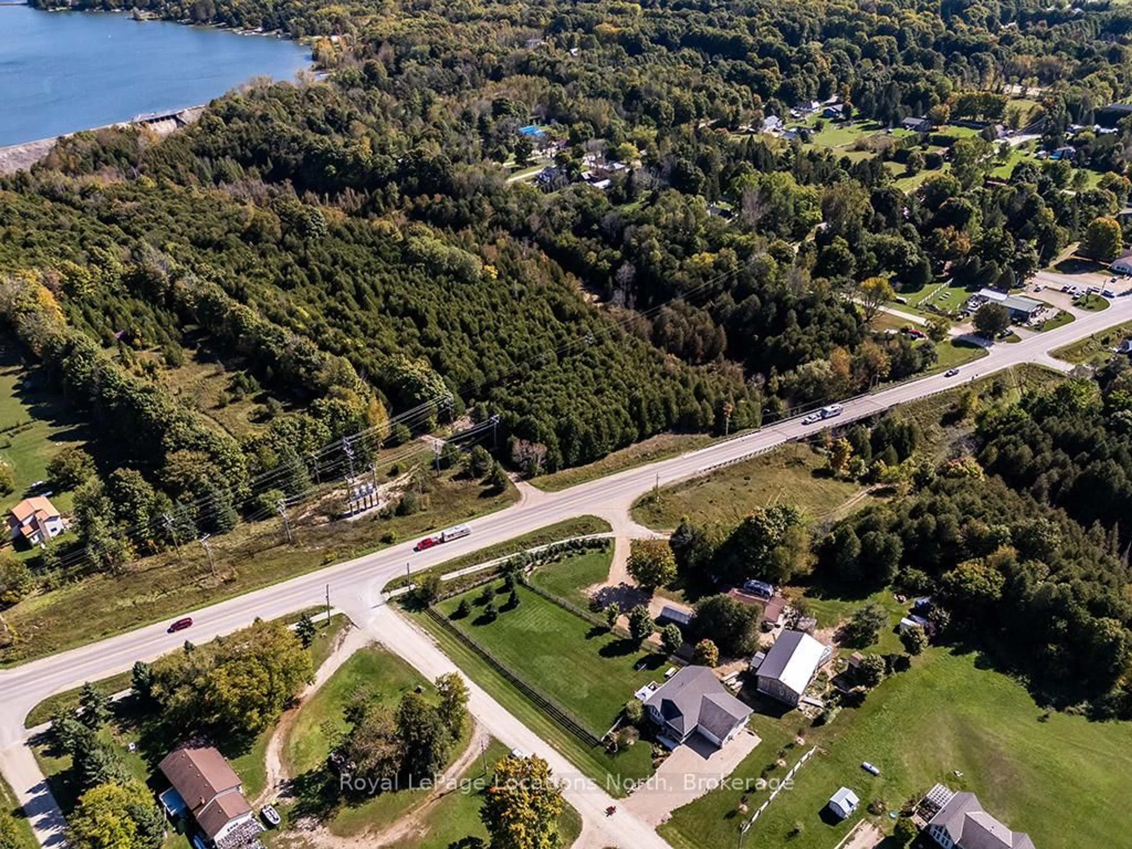 A pic from outside/outdoor area/front of a property/back of a property/a pic from drone, unknown for 176 Semple Lane, Grey Highlands Ontario N0C 1E0