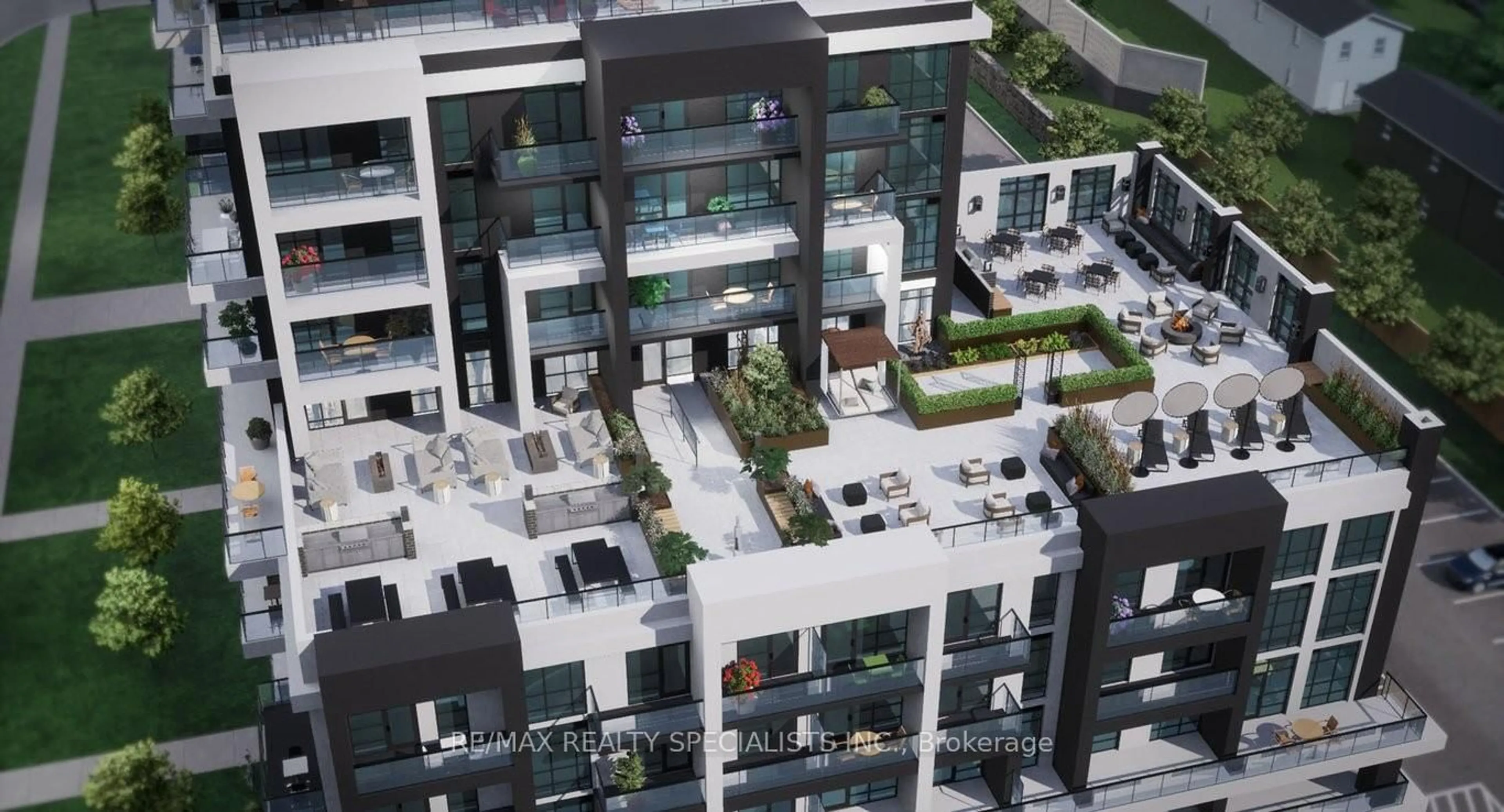 A pic from outside/outdoor area/front of a property/back of a property/a pic from drone, city buildings view from balcony for 461 GREEN Rd #613, Hamilton Ontario L8E 5B4