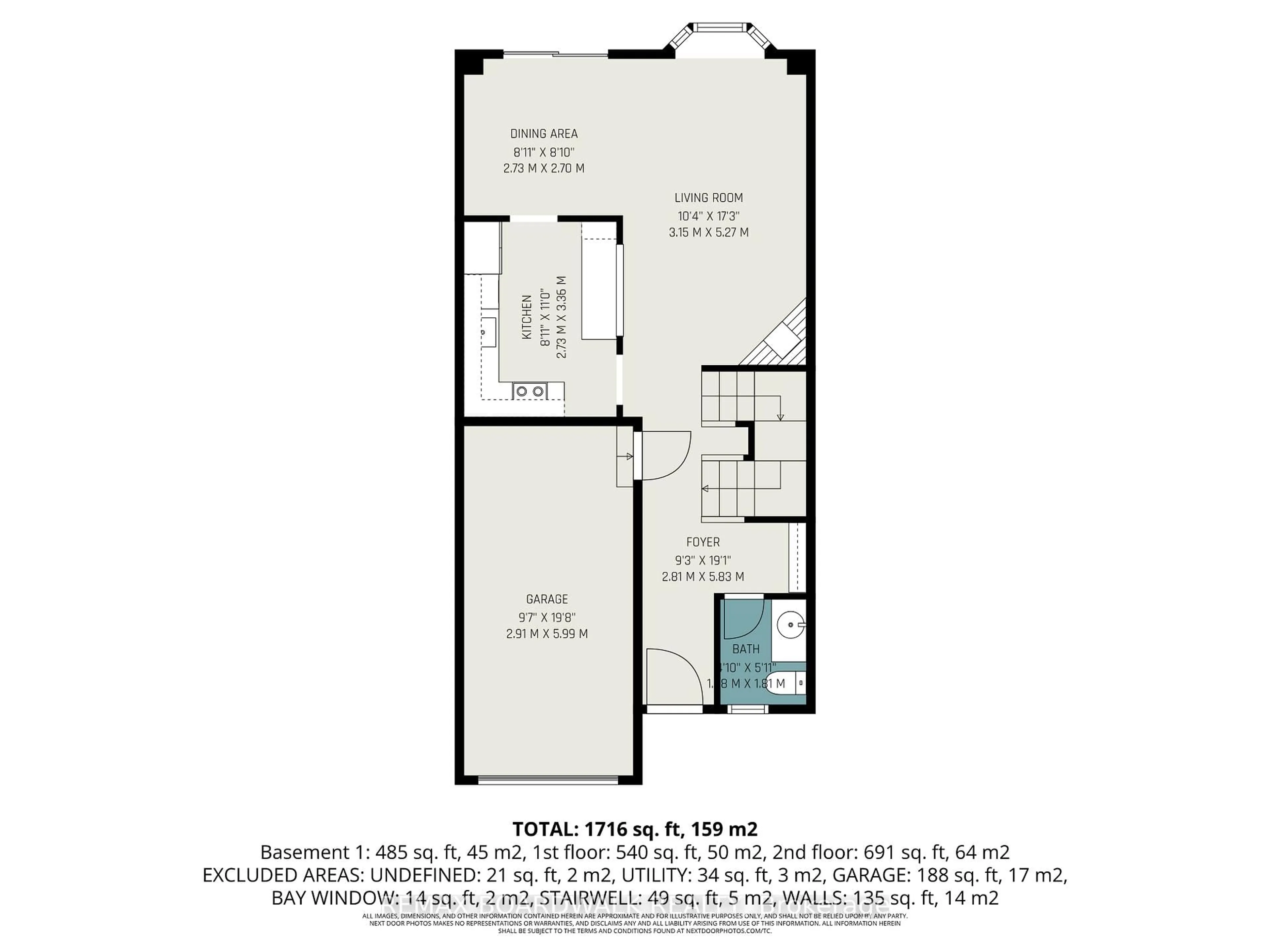 Floor plan for 448 Valade Cres, Ottawa Ontario K4A 2W4