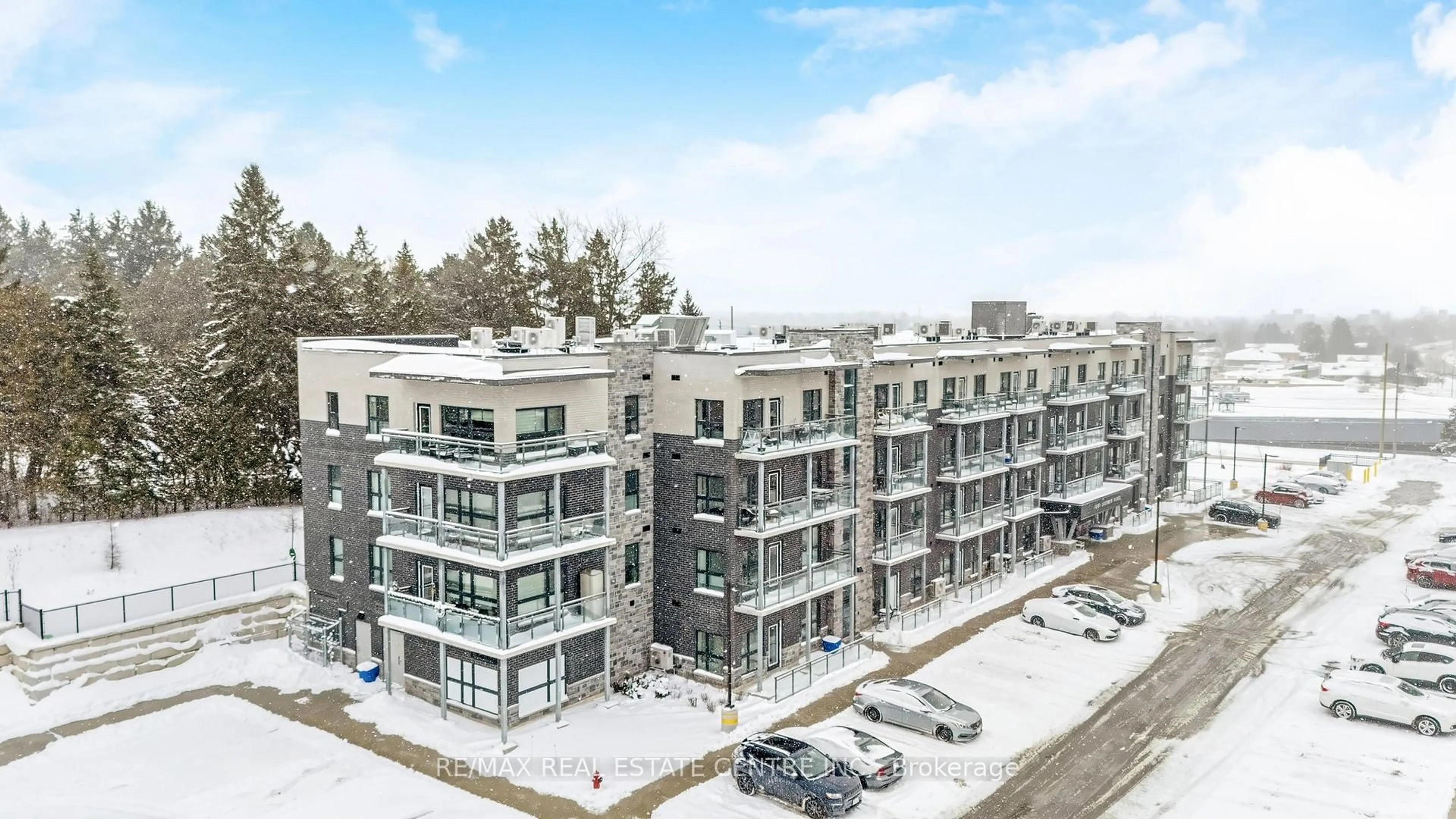 A pic from outside/outdoor area/front of a property/back of a property/a pic from drone, building for 1201 Lackner Pl #407, Kitchener Ontario N2A 0L4