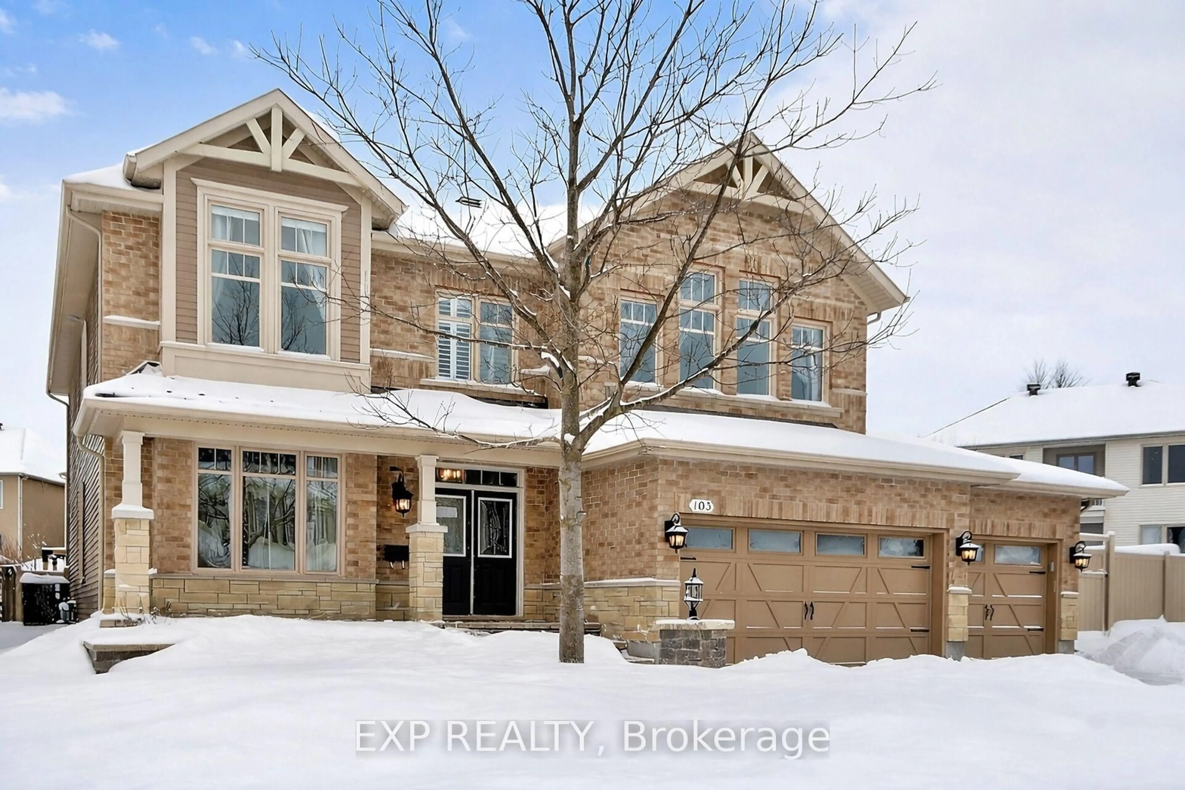 Home with brick exterior material, street for 103 Coyote Cres, Ottawa Ontario K2S 2G4